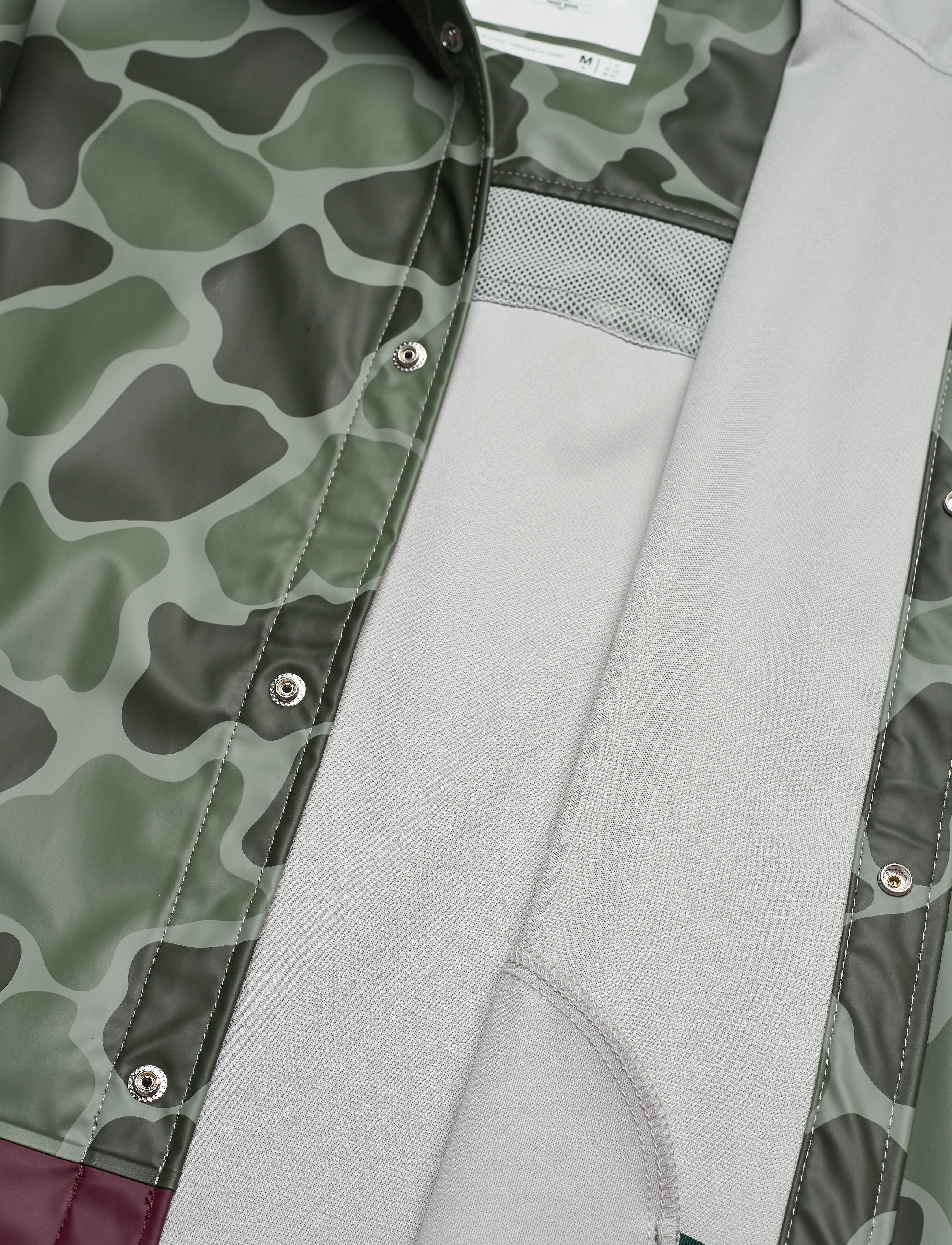 Herschel - Forecast Hooded Coach - frog camo/windsor wine/white c - 5