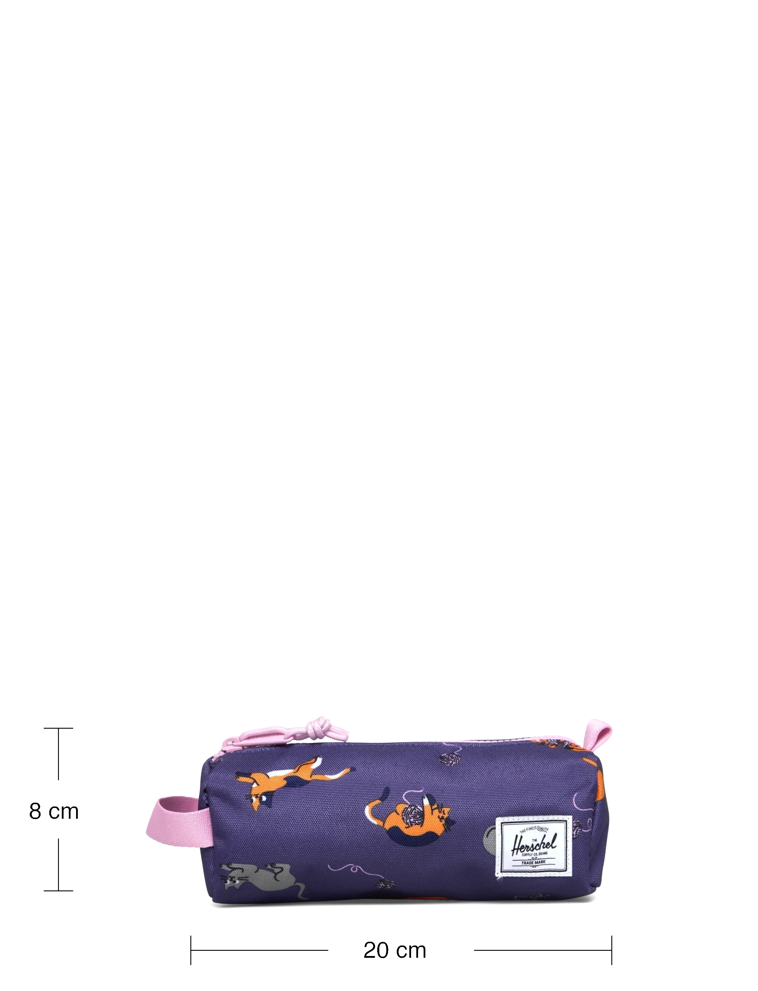 Herschel - Settlement Pencil Case Little Herschel - pinalid - playing cats - 3