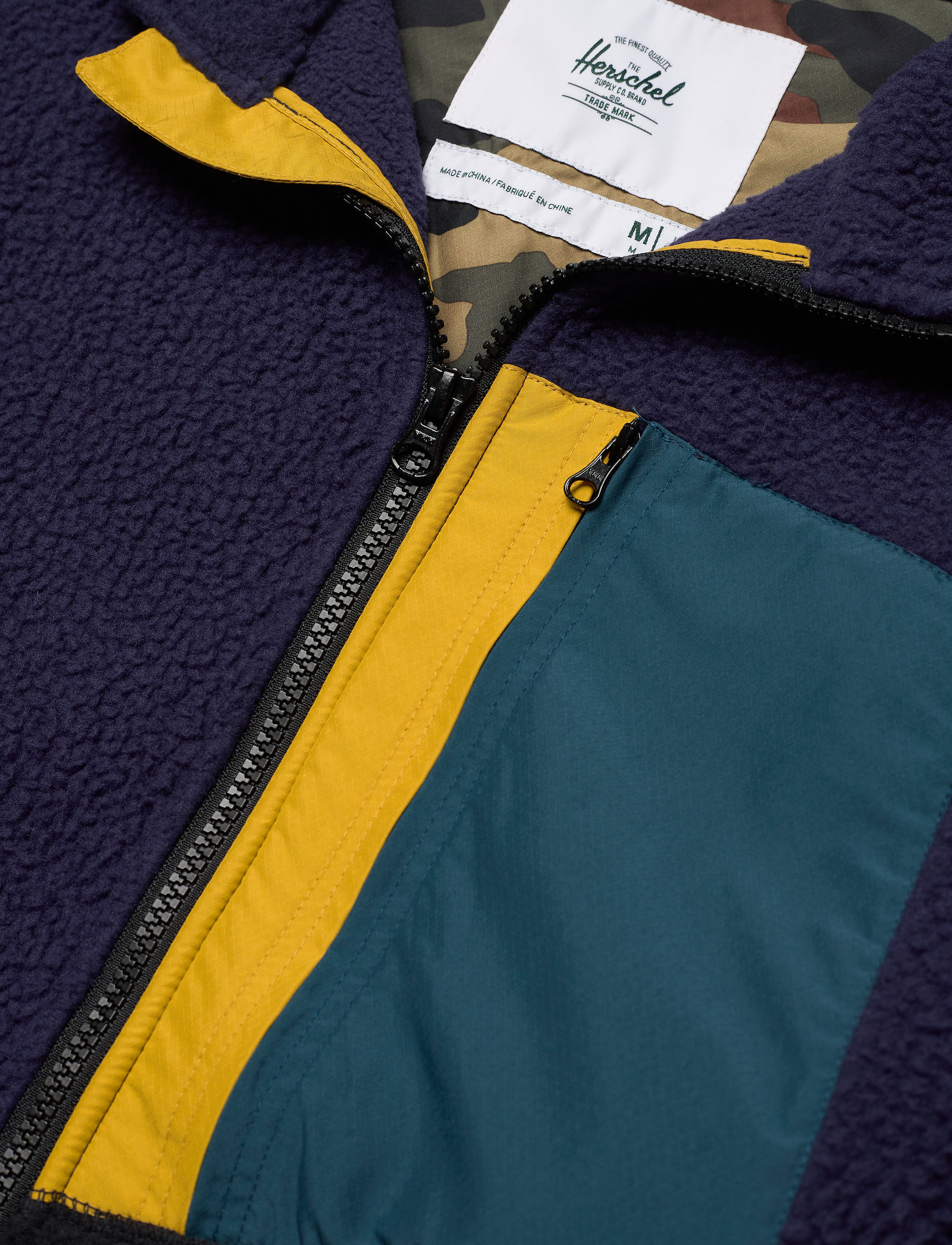 Herschel - Sherpa Full Zip - peacoat/black - 2