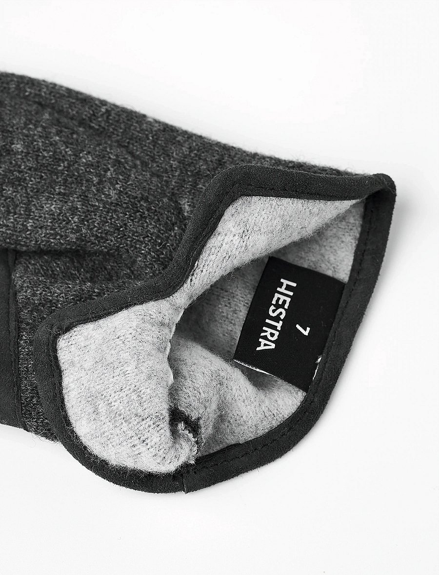 Hestra - Ellen Beige - fingerhandschuhe - charcoal - 3