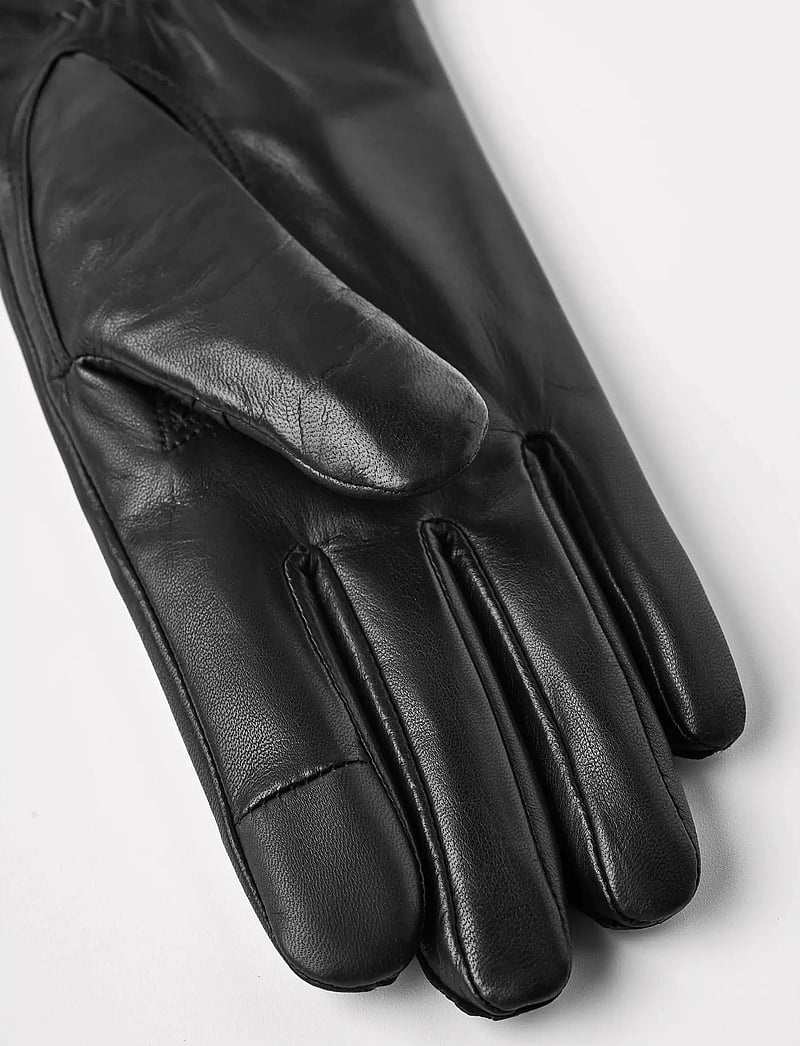 Hestra - Elisa Dark plum - leather gloves - black - 1