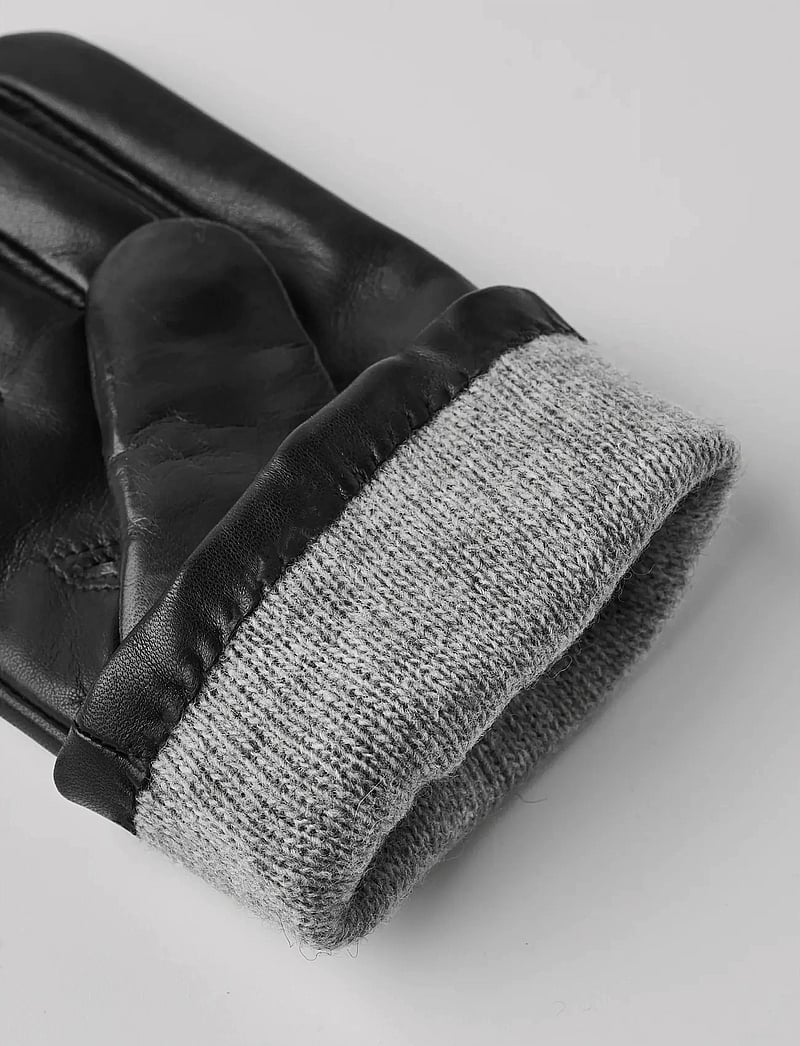 Hestra - Elisa Dark plum - leather gloves - black - 4