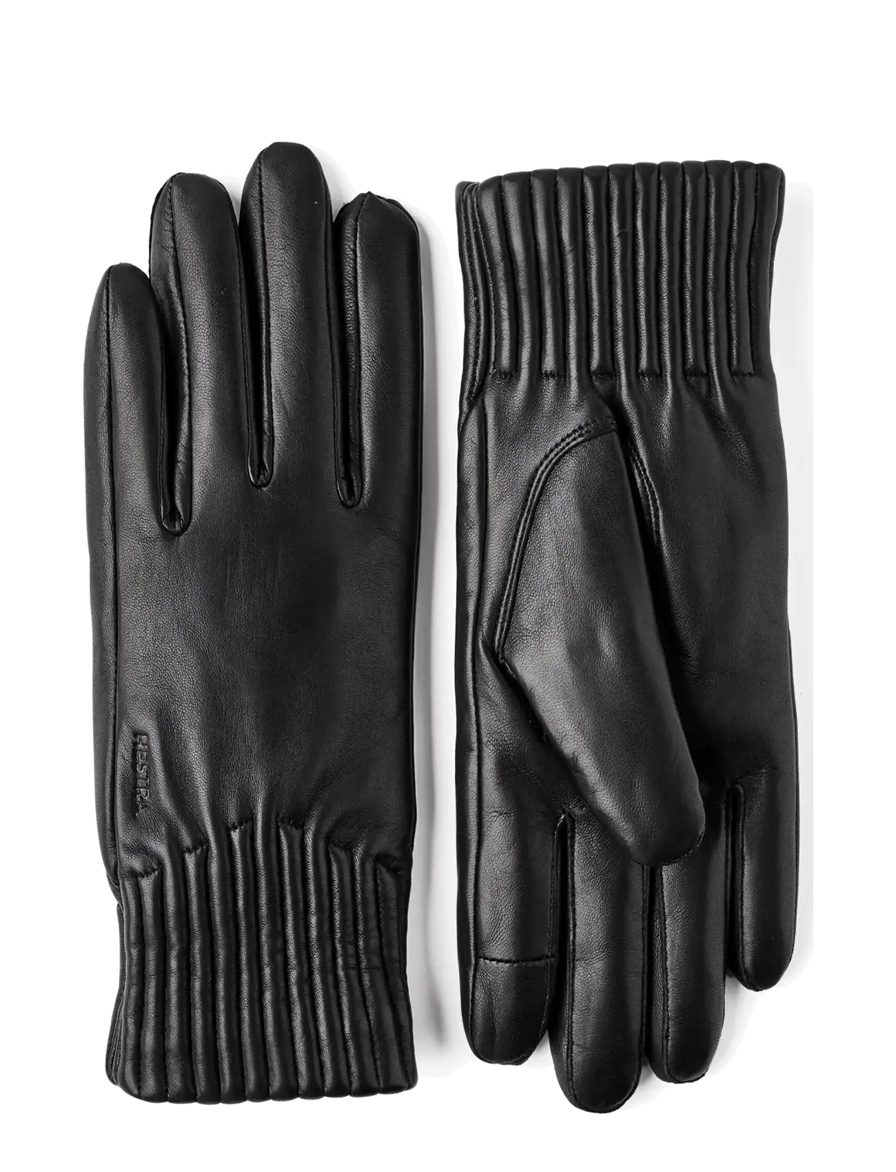 Hestra Valeria - Nahast kindad - BLACK / black