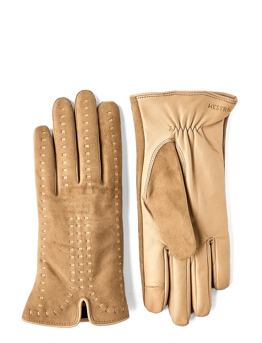 Hestra - Marlene Espresso - lederhandschuhe - camel - 0