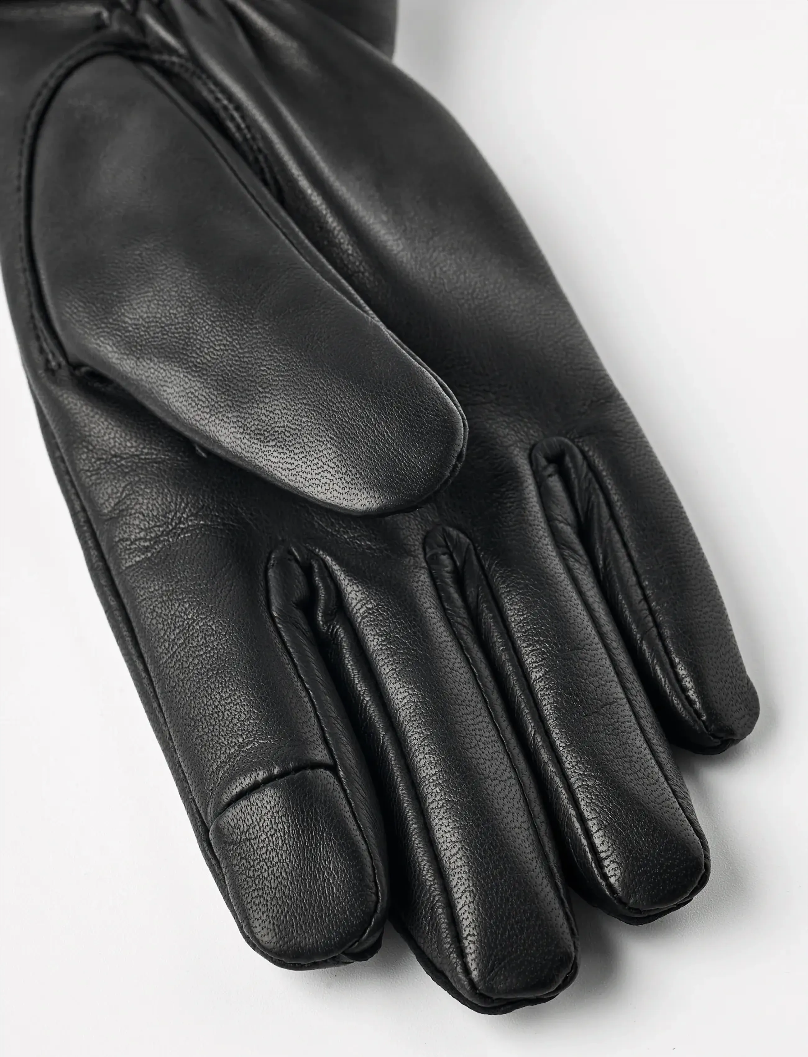 Hestra - Menja Black - nahast kindad - black - 1