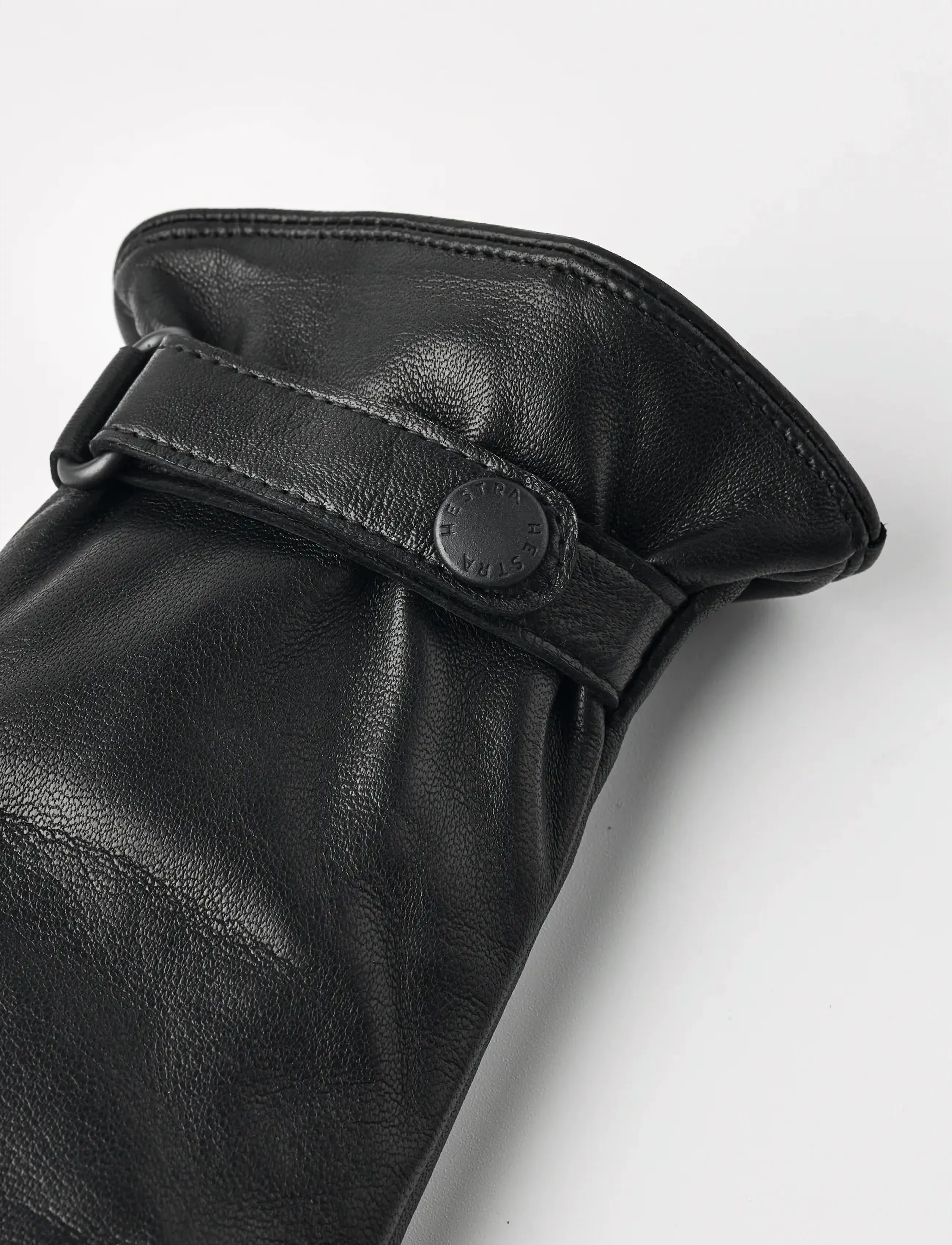 Hestra - Menja Black - nahast kindad - black - 3