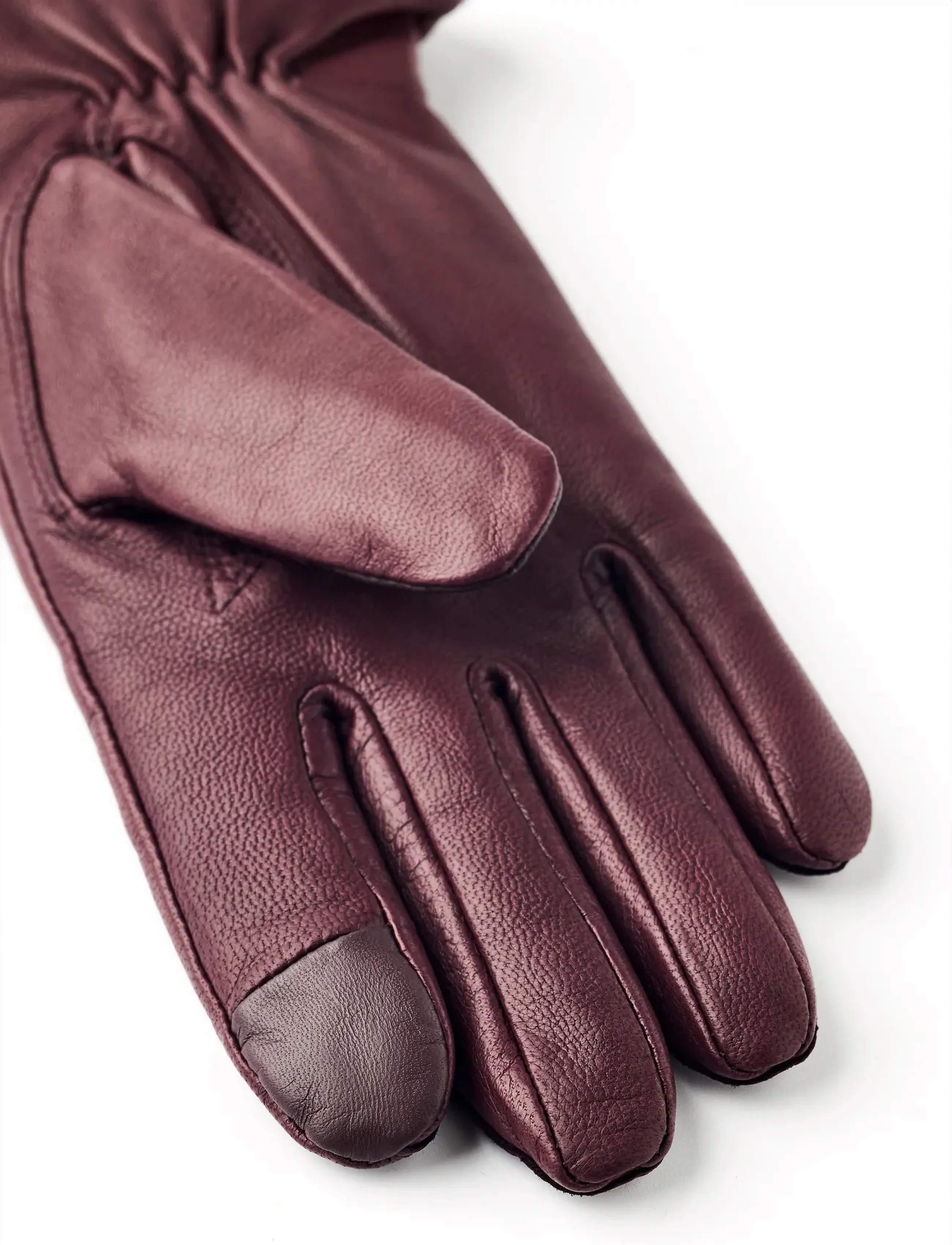 Hestra - Menja Black - nahast kindad - bordeaux - 1
