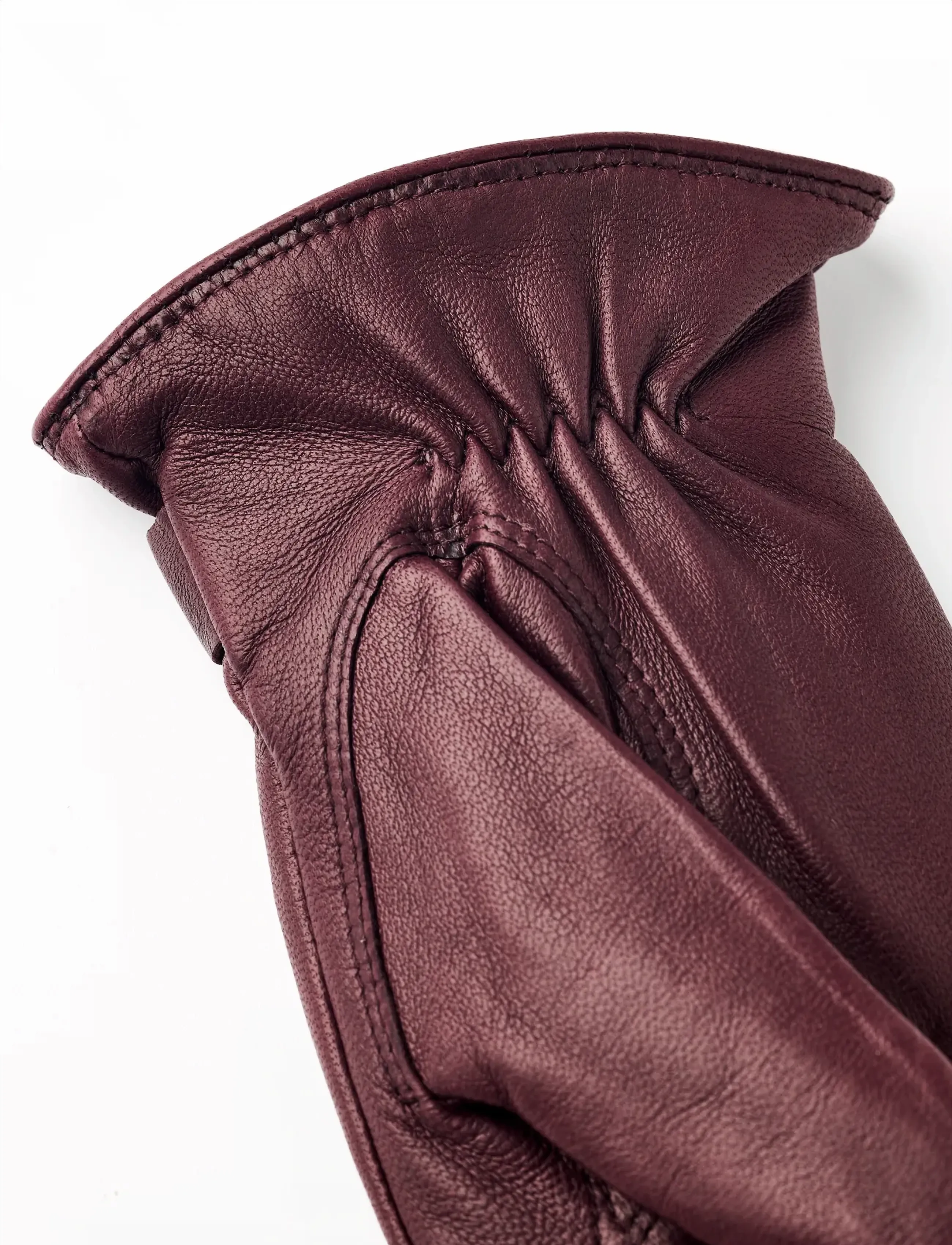 Hestra - Menja Black - nahast kindad - bordeaux - 2