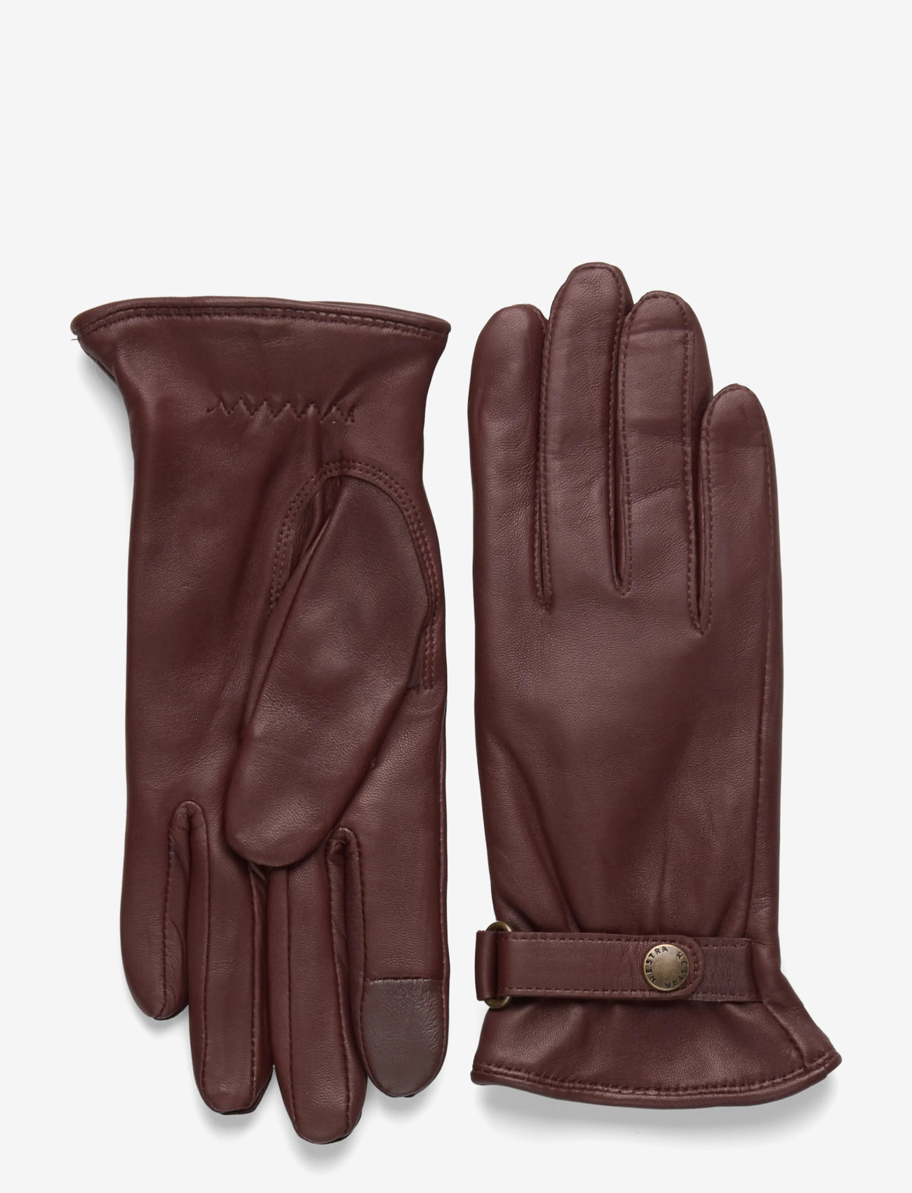 Hestra - Menja Black - nahast kindad - brown - 0