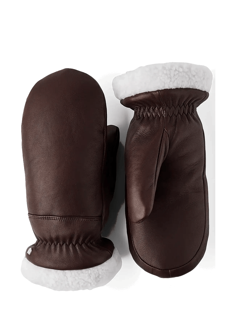 Hestra - Edda Mitt - lederhandschuhe - espresso - 0