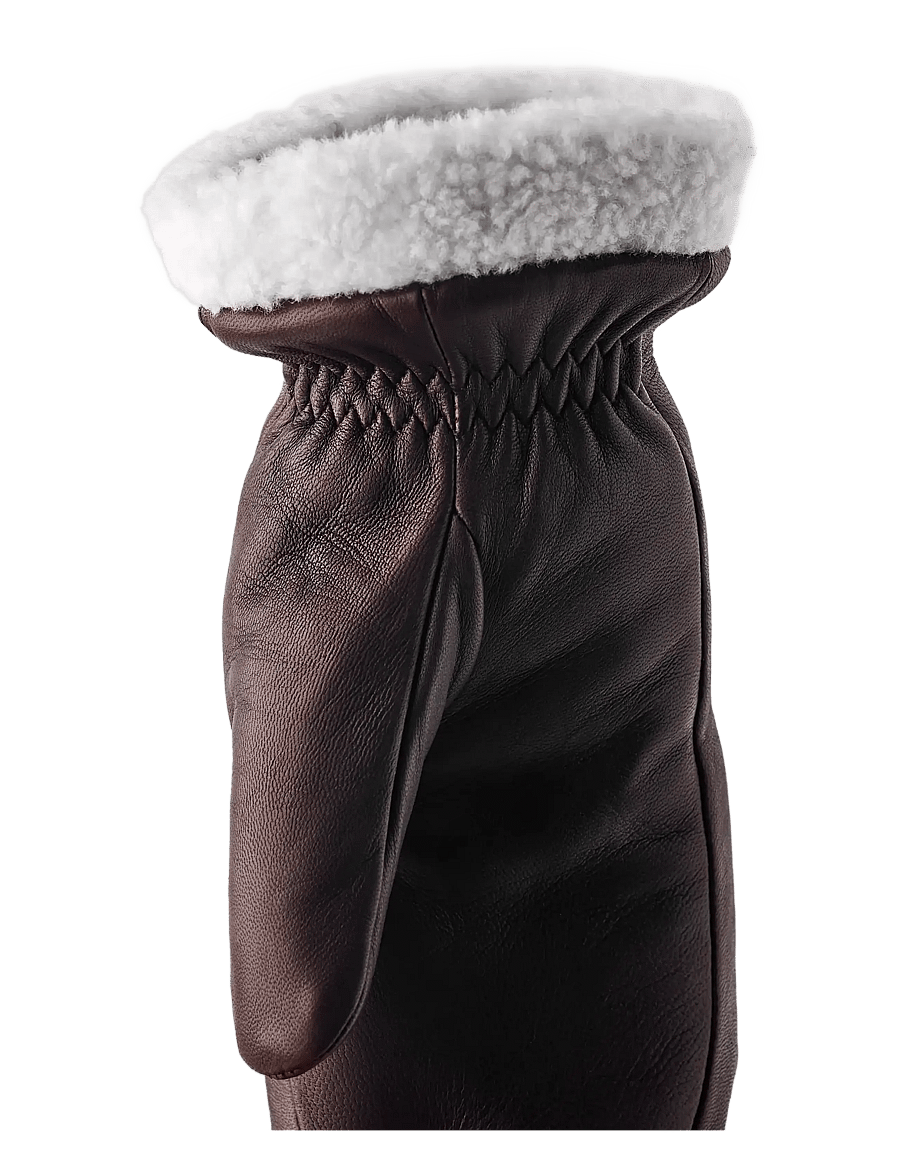 Hestra - Edda Mitt - lederhandschuhe - espresso - 2