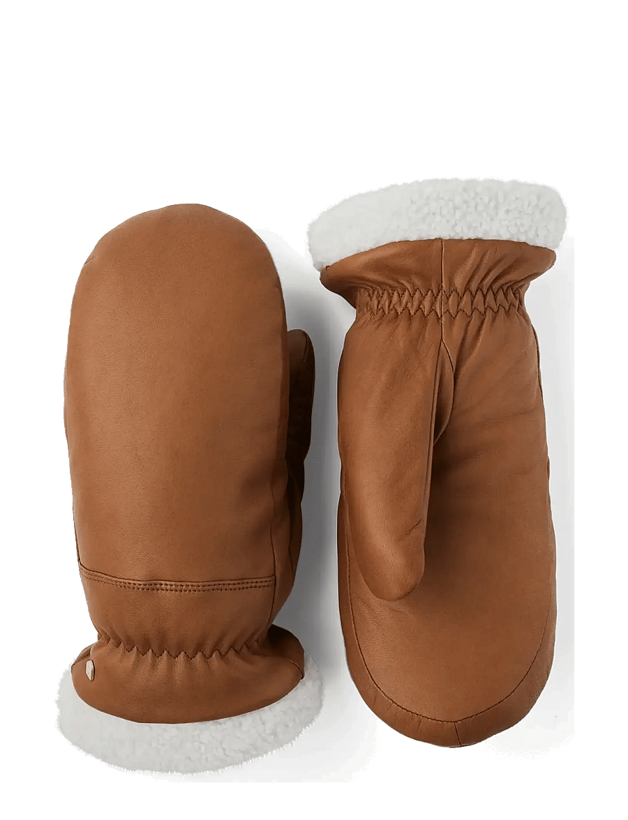 Hestra - Edda Mitt - lederhandschuhe - light brown - 0