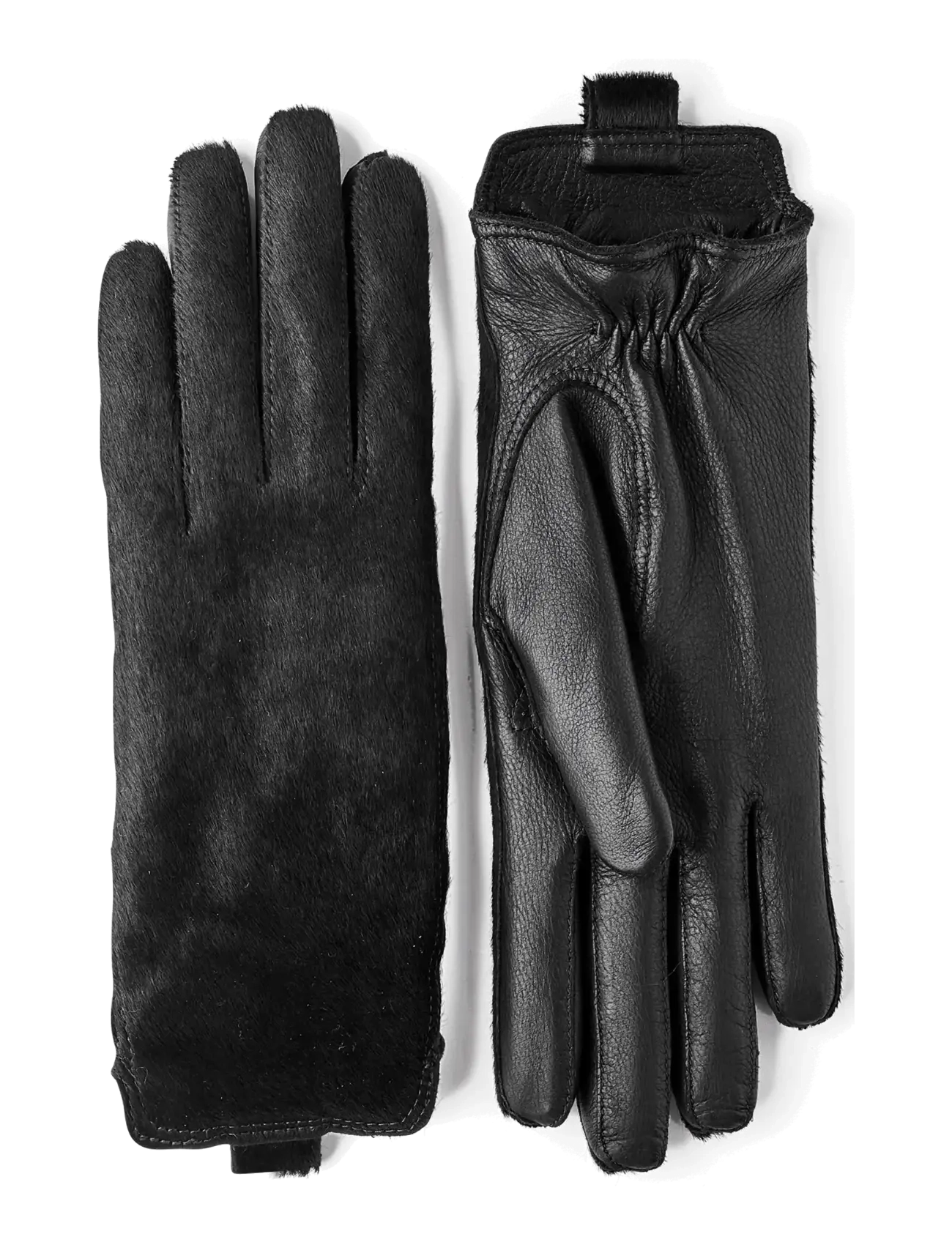 Hestra Antonia - Nahast kindad - BLACK / black