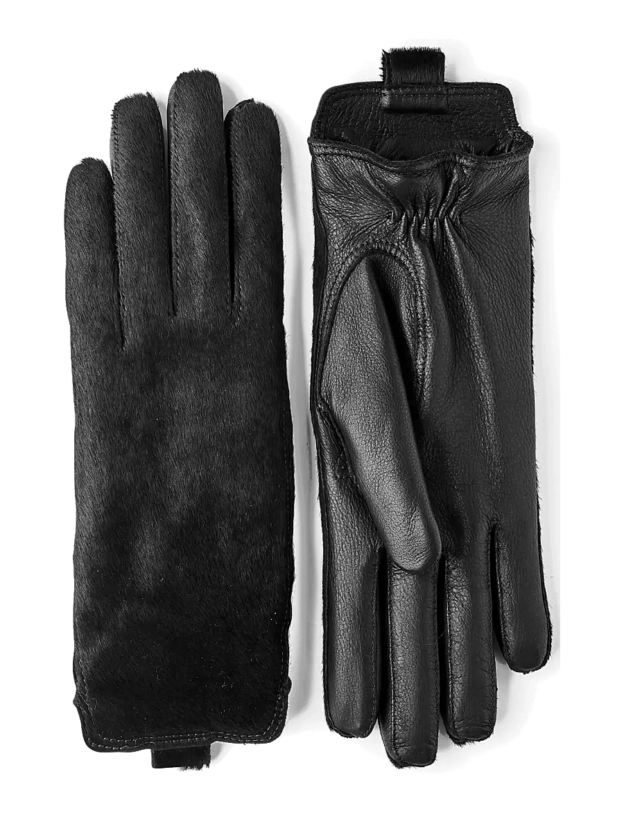 Hestra - Antonia - nahast kindad - black - 0