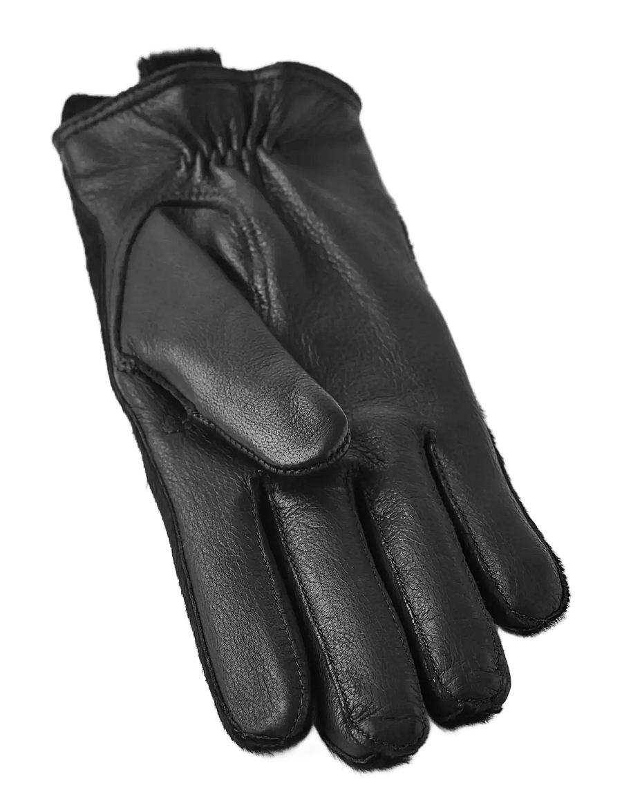 Hestra - Antonia - nahast kindad - black - 2