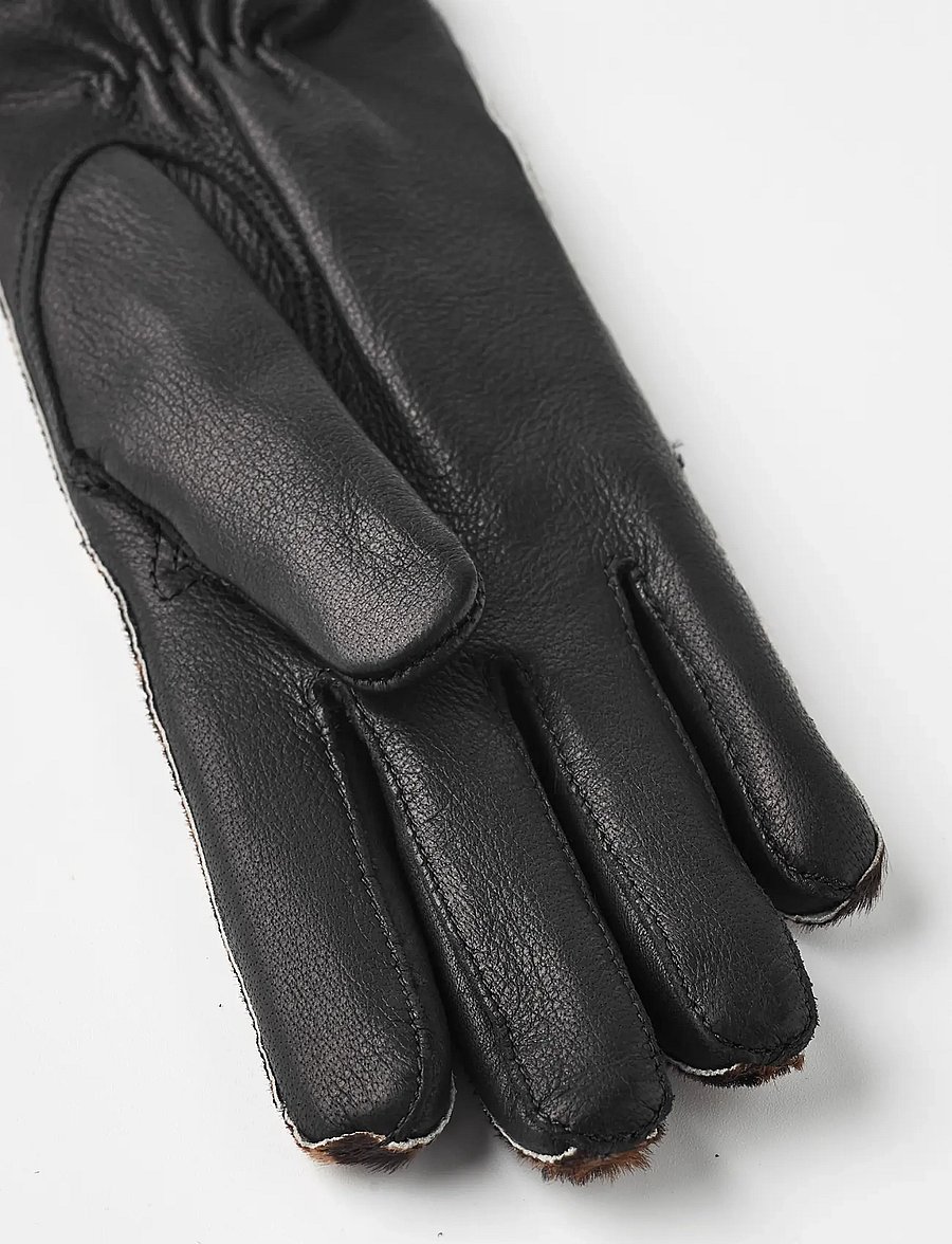 Hestra - Antonia - læderhandsker - brown print - 1