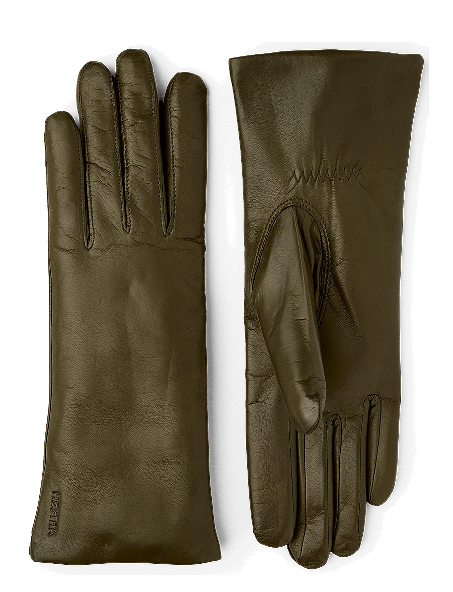 Hestra - Elisabeth Espresso - lederhandschuhe - loden - 0