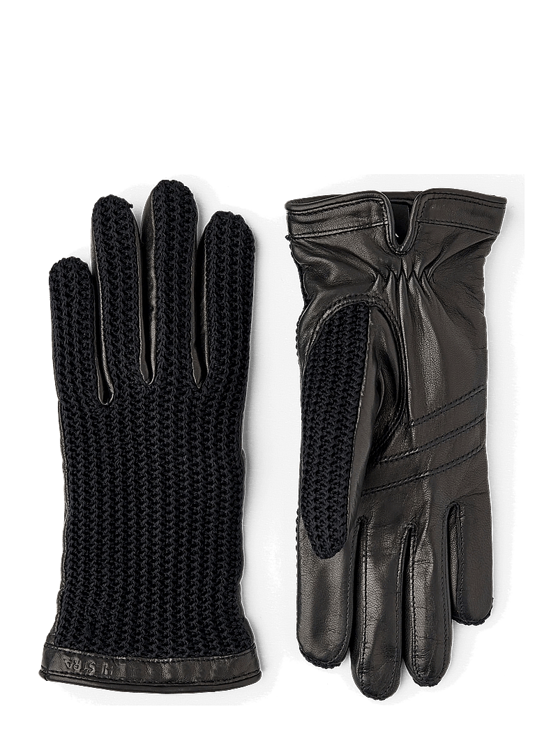 Hestra - Anna Black/Black - læderhandsker - black/black - 0
