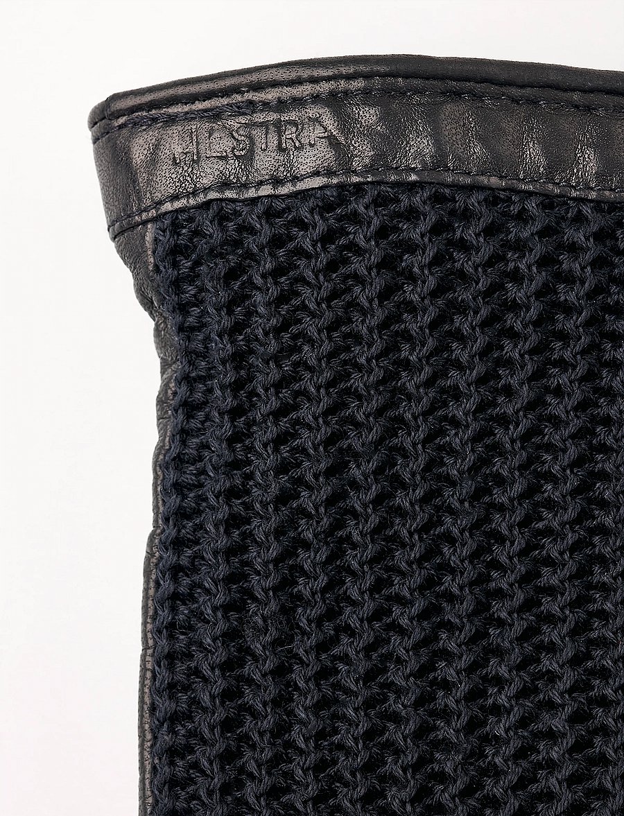 Hestra - Anna Black/Black - lederhandschuhe - black/black - 1