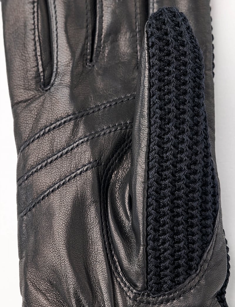 Hestra - Anna Black/Black - læderhandsker - black/black - 2