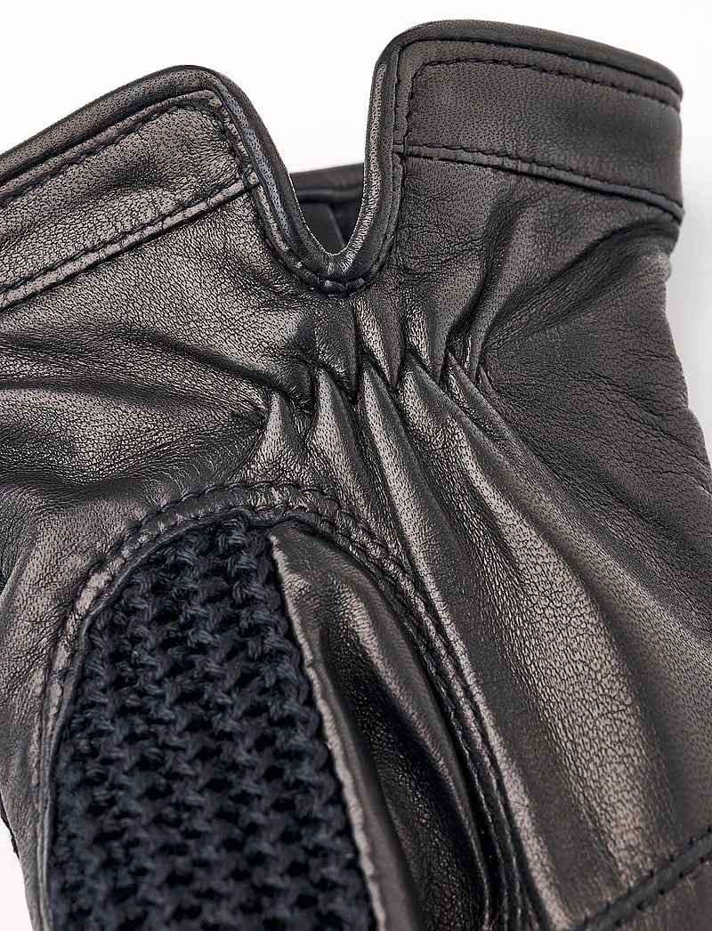 Hestra - Anna Black/Black - læderhandsker - black/black - 4