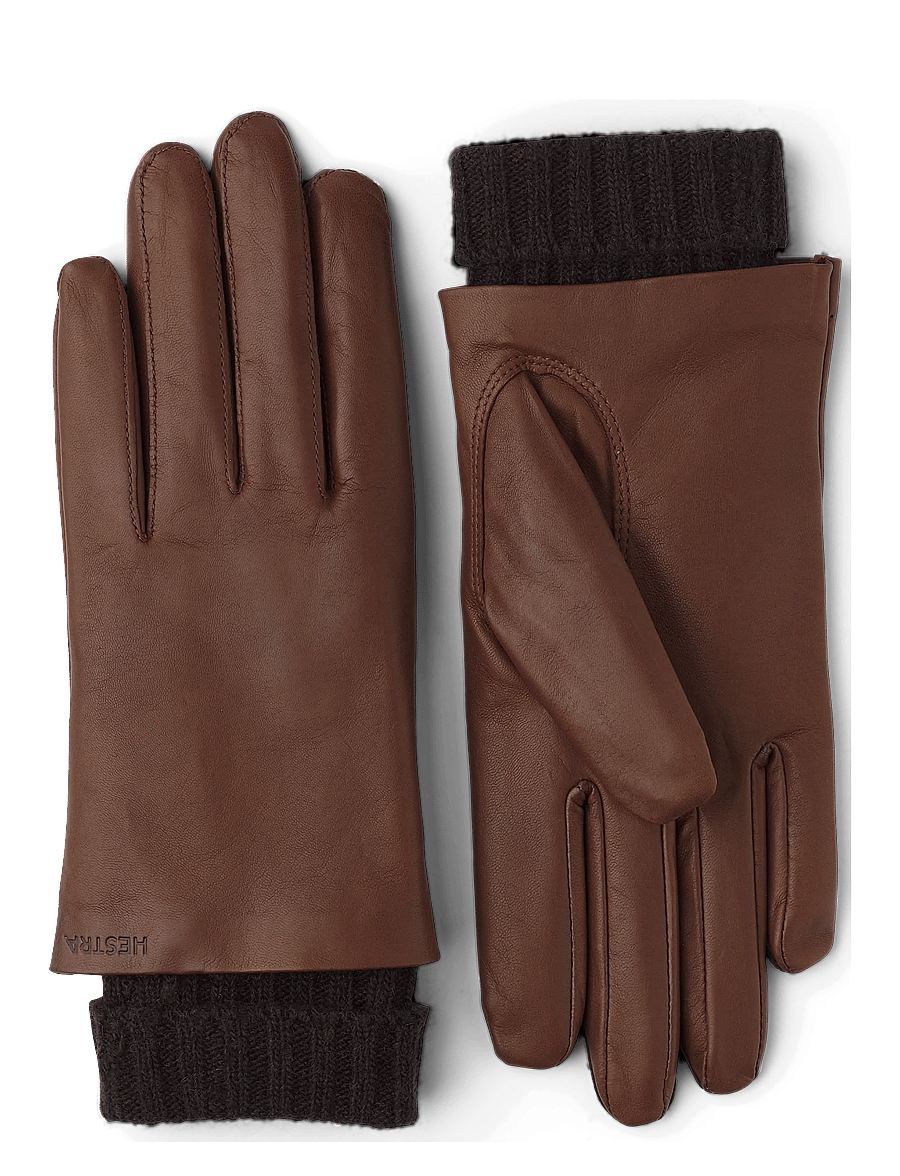 Hestra - Megan - nahast kindad - chestnut - 1