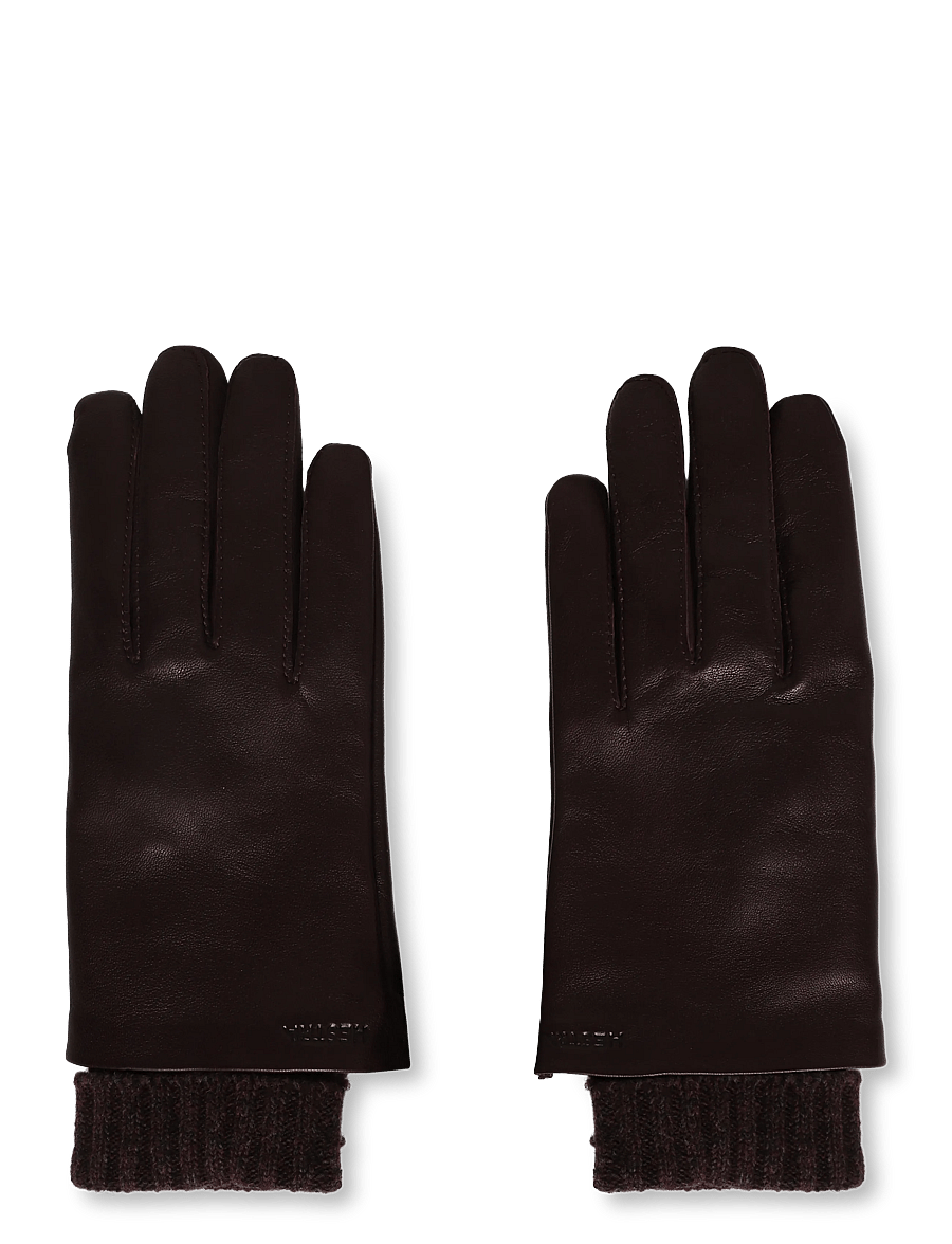 Hestra - Megan - nahast kindad - dark plum - 0