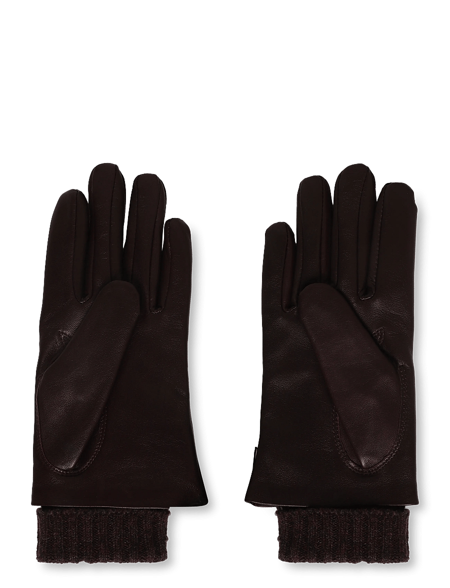 Hestra - Megan - nahast kindad - dark plum - 1