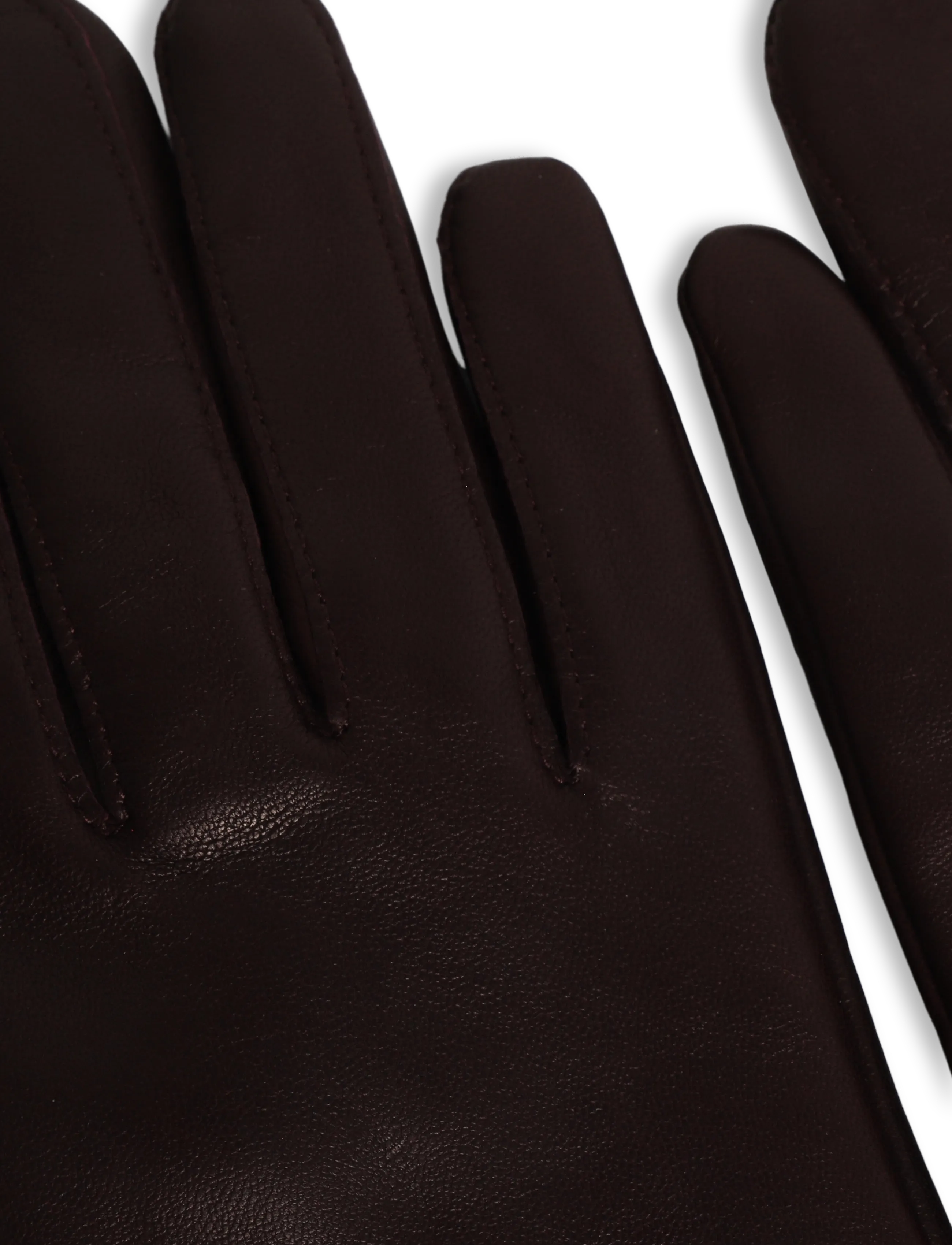 Hestra - Megan - leather gloves - dark plum - 2