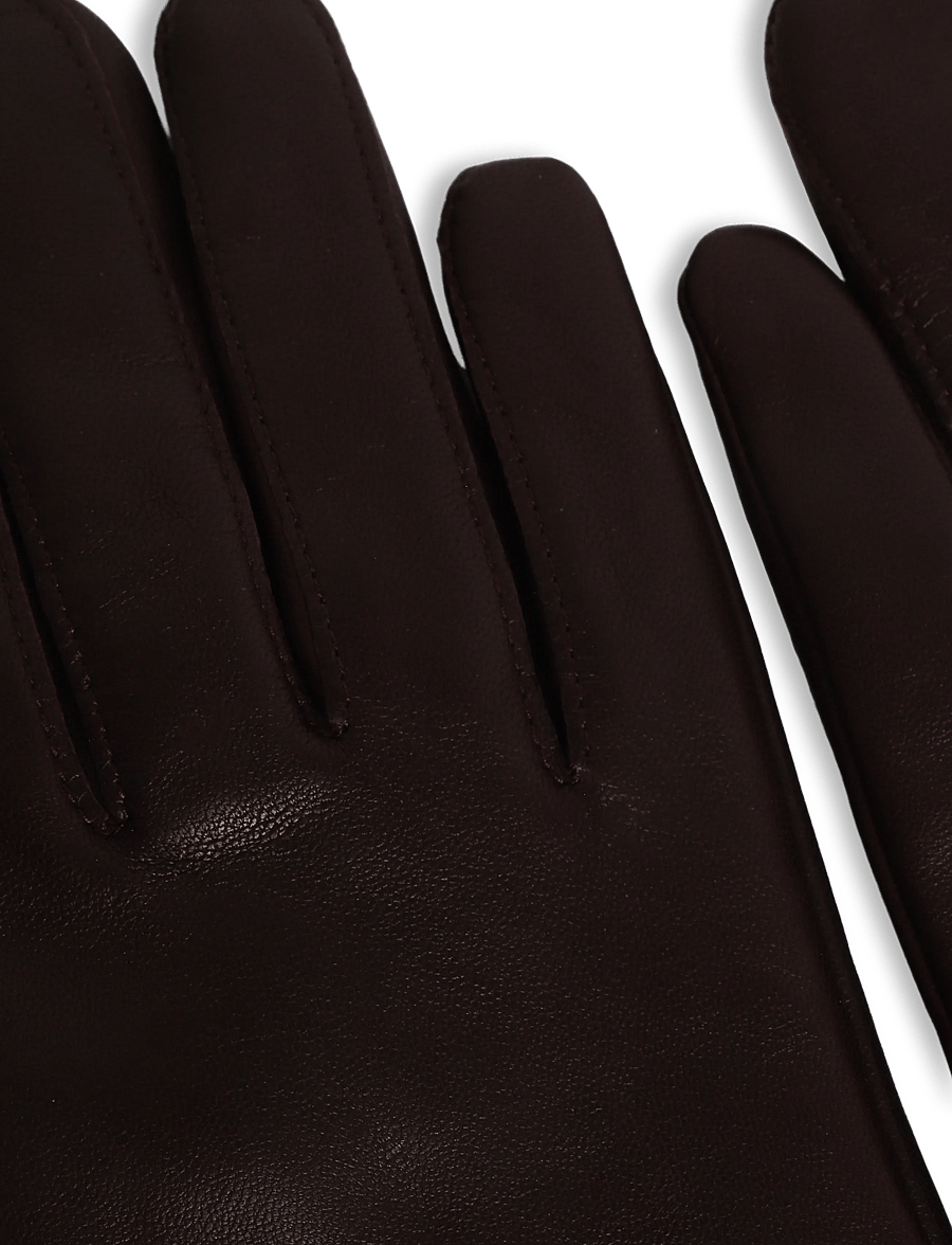 Hestra - Megan - nahast kindad - dark plum - 2