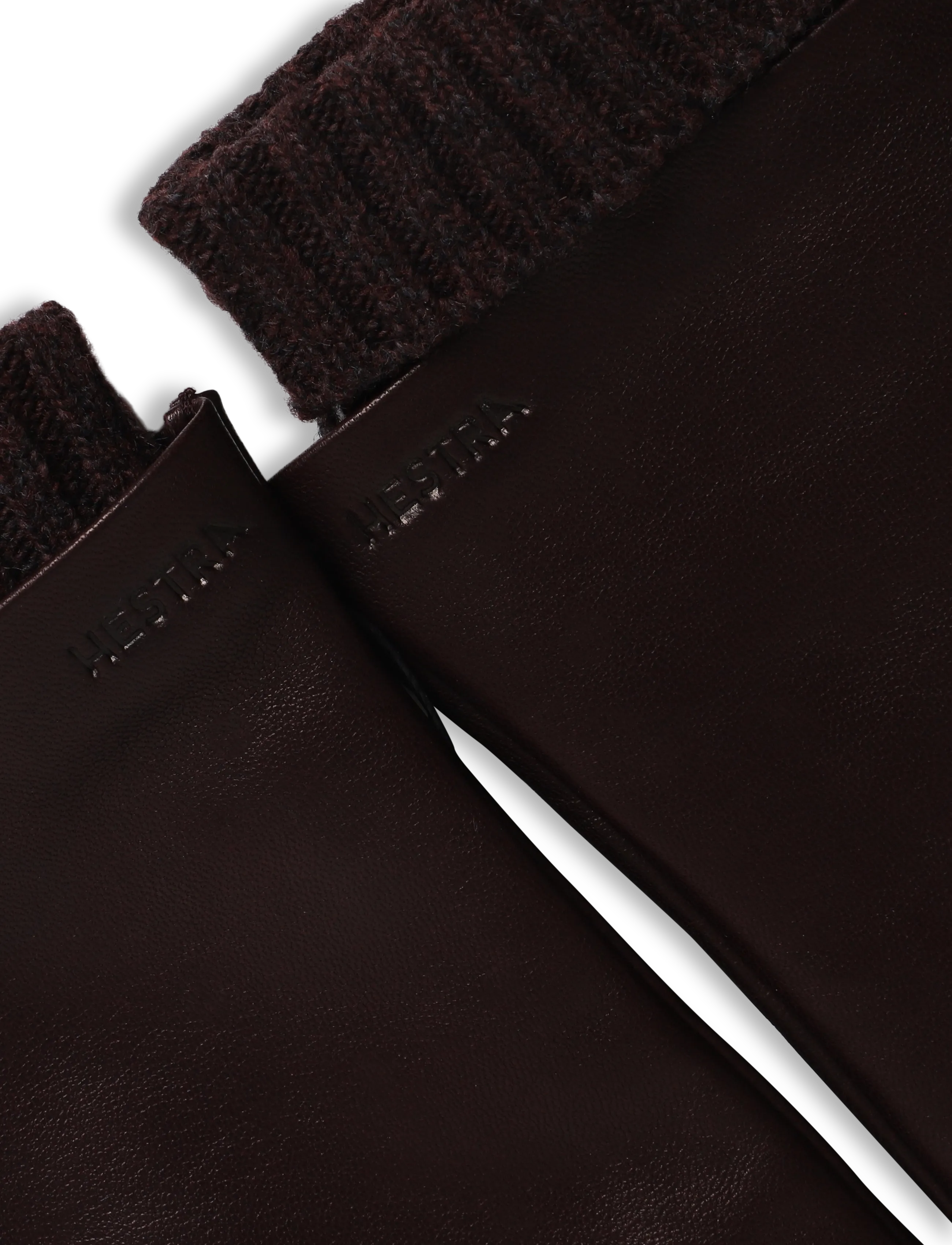 Hestra - Megan - leather gloves - dark plum - 3
