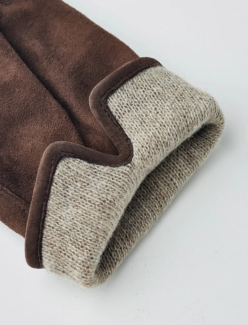 Hestra - Helen Dark olive - læderhandsker - marron - 4