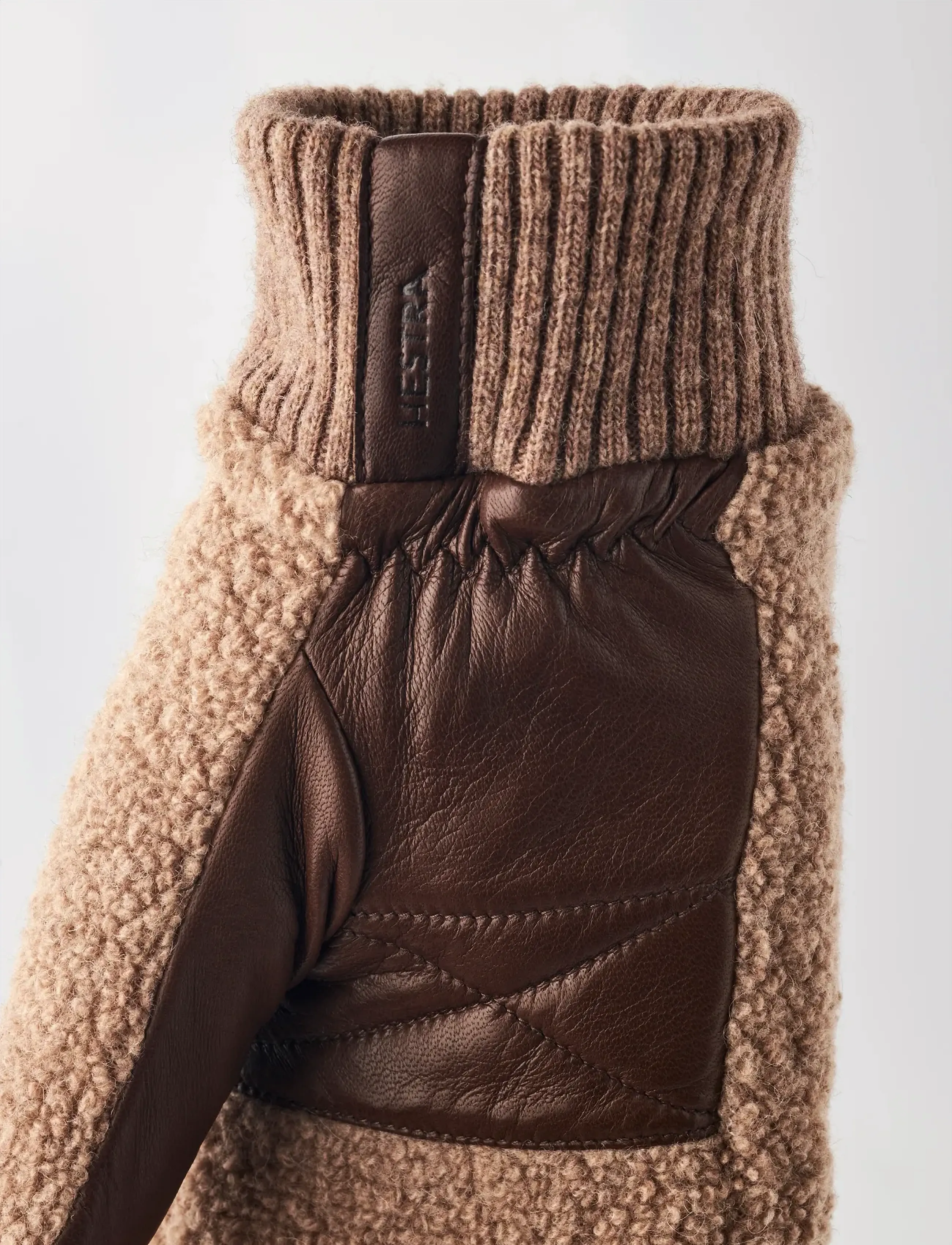 Hestra - Emilia Black/Black - tumvantar - camel/light brown - 3