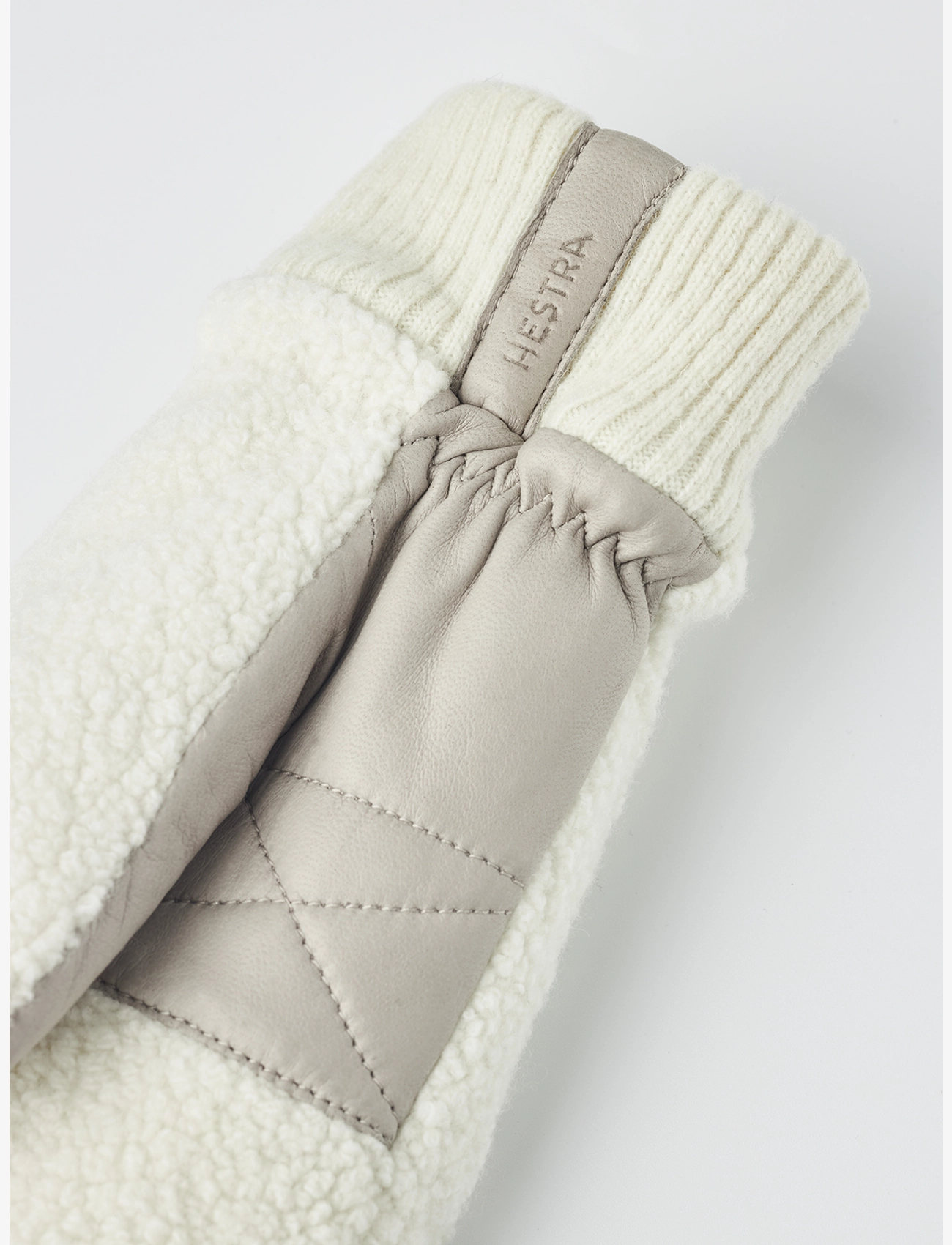 Hestra - Emilia - fäustlinge - offwhite/natural grey - 2