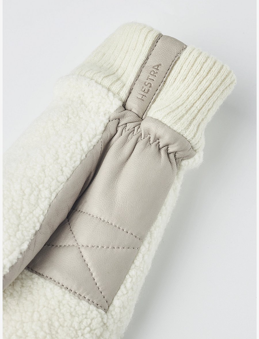 Hestra - Emilia - fäustlinge - offwhite/natural grey - 2