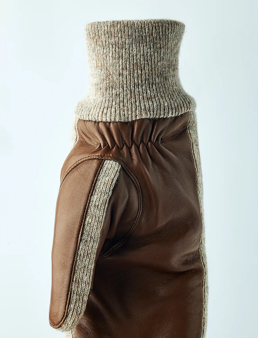 Hestra - Jeanne - nahast kindad - light brown - 4