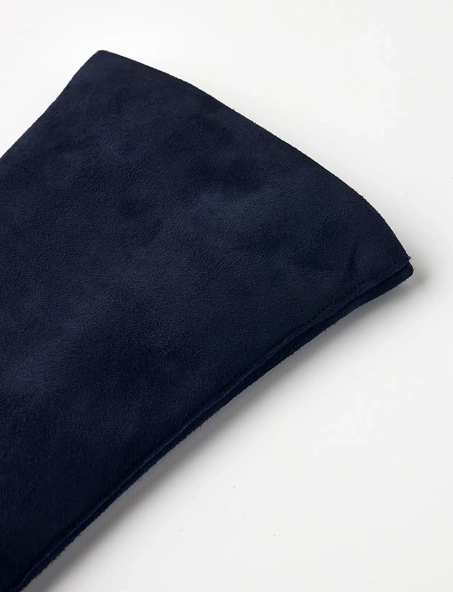 Hestra - Hairsheep Suede Piqué Cashmere 2 Bt - nahast kindad - navy - 2