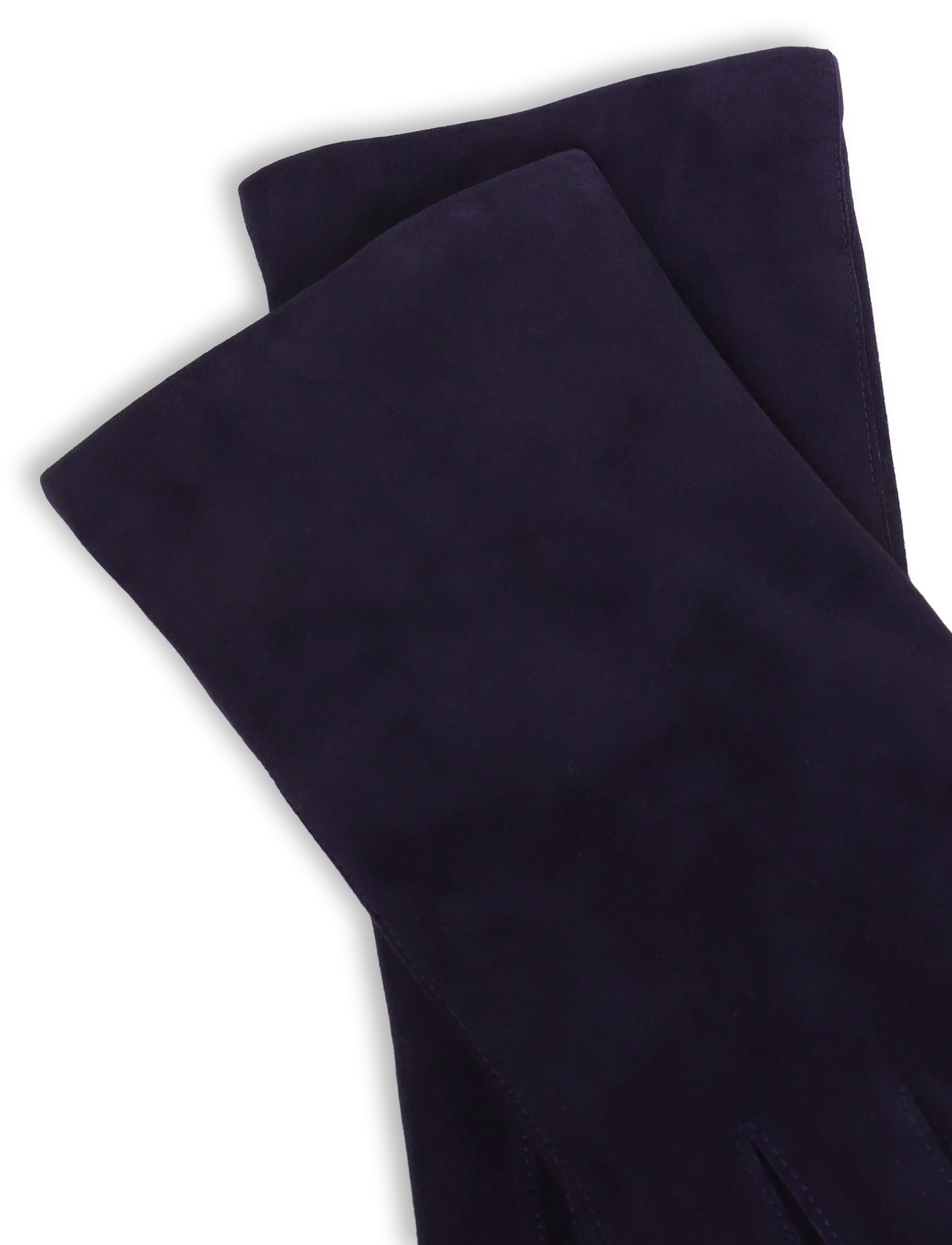 Hestra - Hairsheep Suede Piqué Cashmere 2 Bt - leather gloves - navy - 2