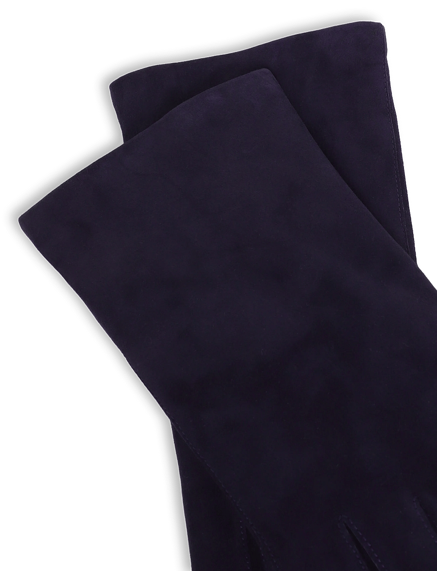 Hestra - Hairsheep Suede Piqué Cashmere 2 Bt - lederhandschuhe - navy - 2