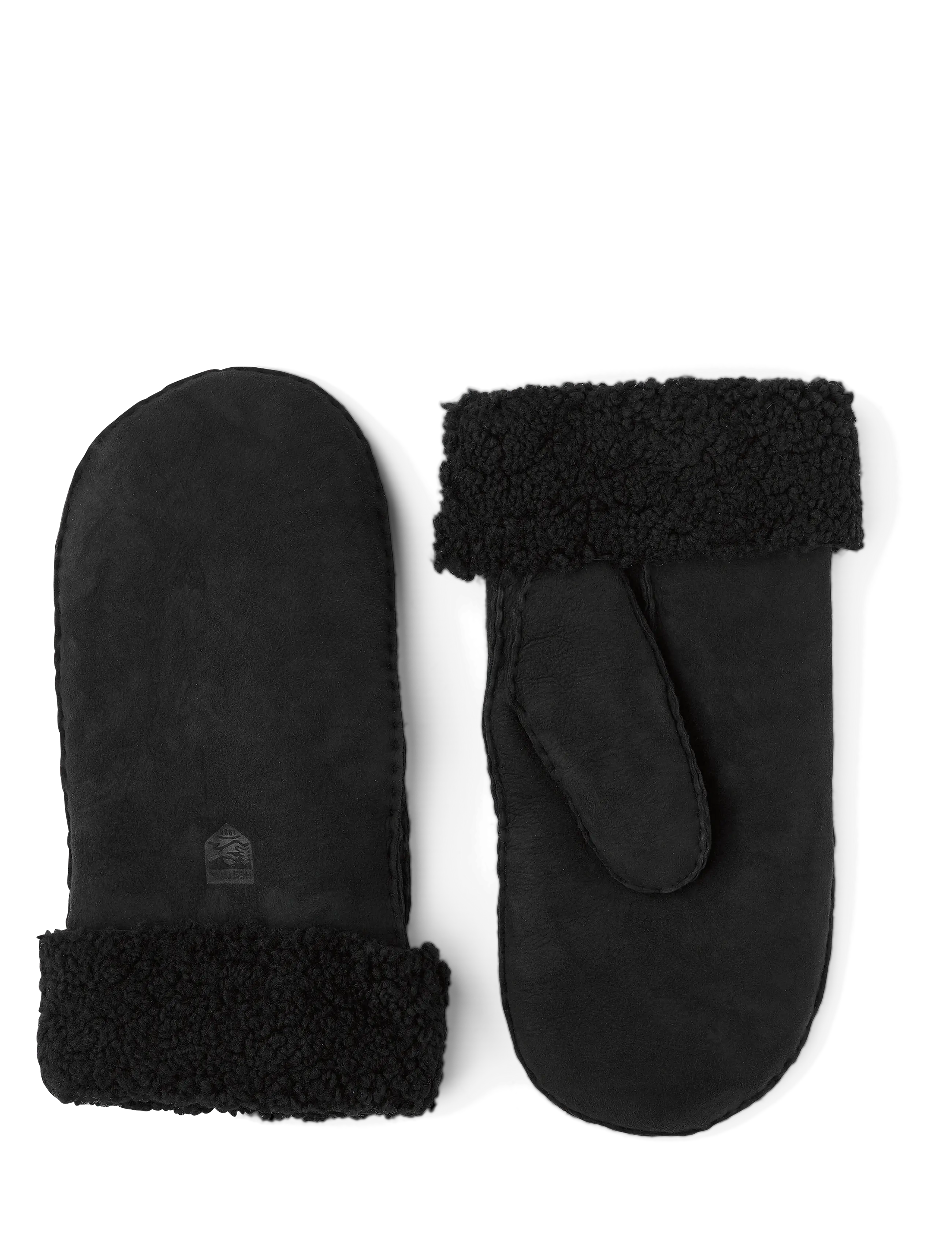 Hestra Sheepskin Mitt Green - Fäustlinge - BLACK / black