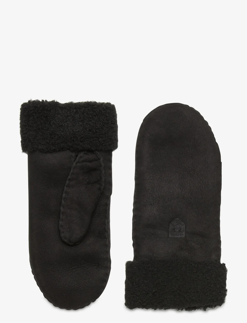 Hestra - Sheepskin Mitt Cork - labakindad - black - 0