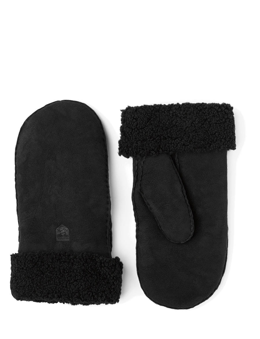Hestra - Sheepskin Mitt - gants de pouce - black - 0