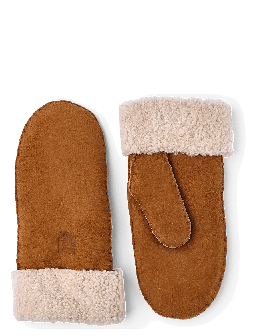 Hestra - Sheepskin Mitt - lapaset - cork - 0