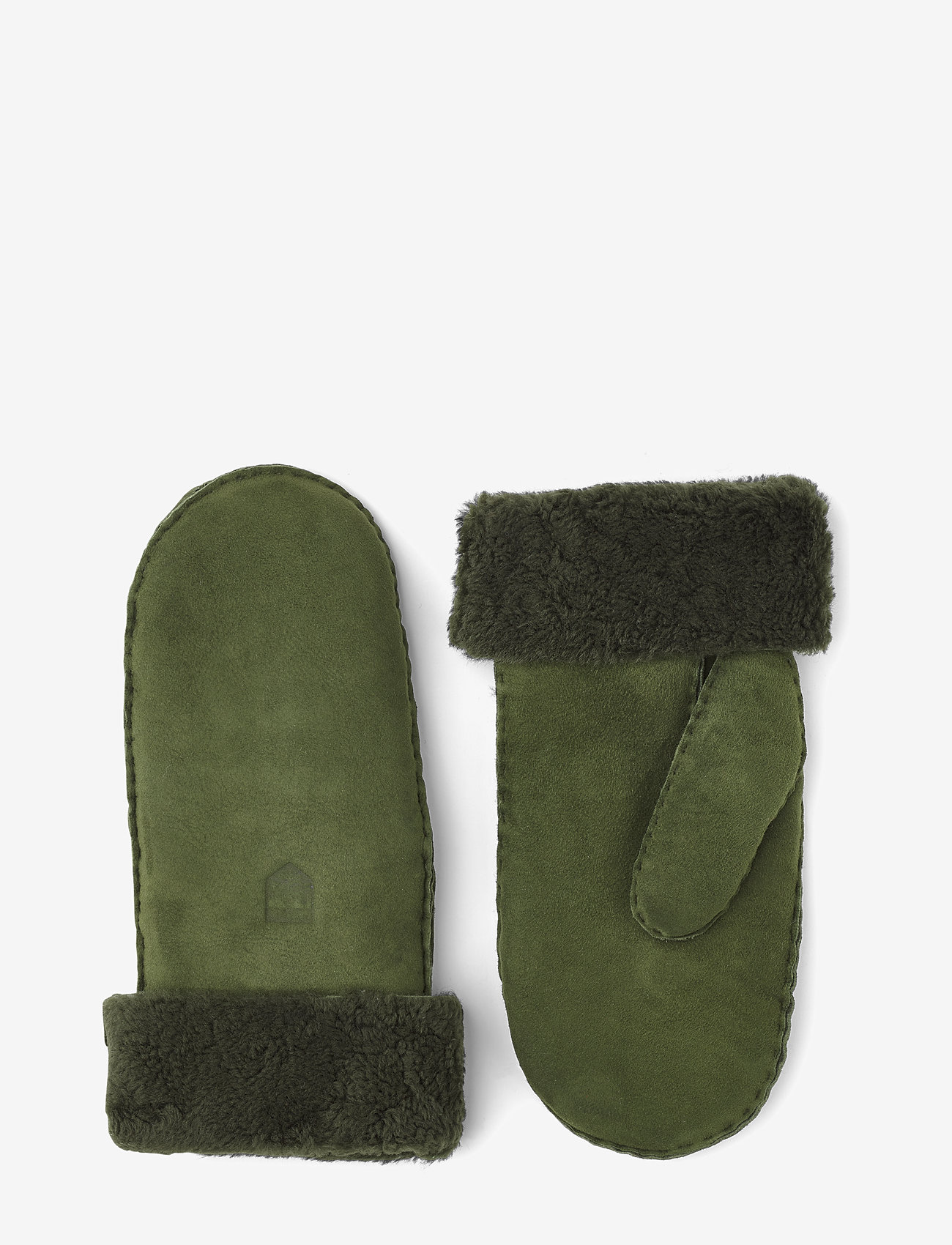 Hestra - Sheepskin Mitt Cork - mittens - green - 0