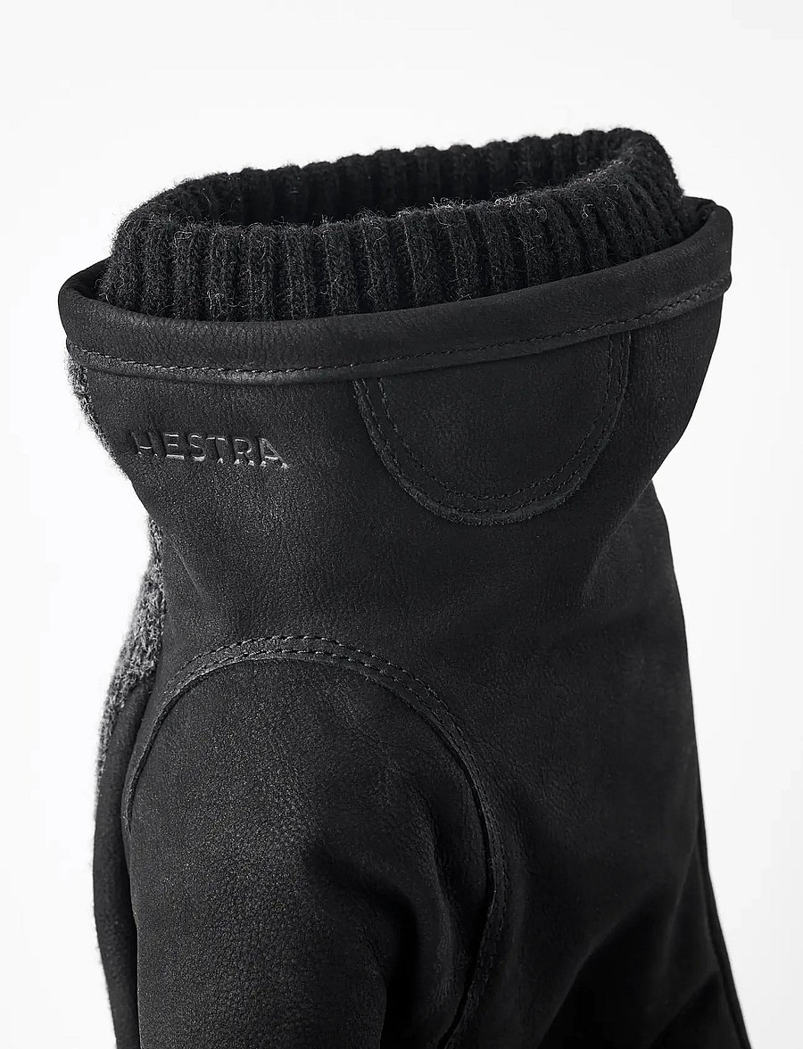 Hestra - Noah - fingervantar - charcoal/black - 3