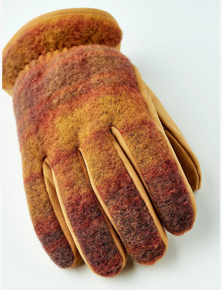 Hestra - Noah - fingervantar - mustard multi - 1