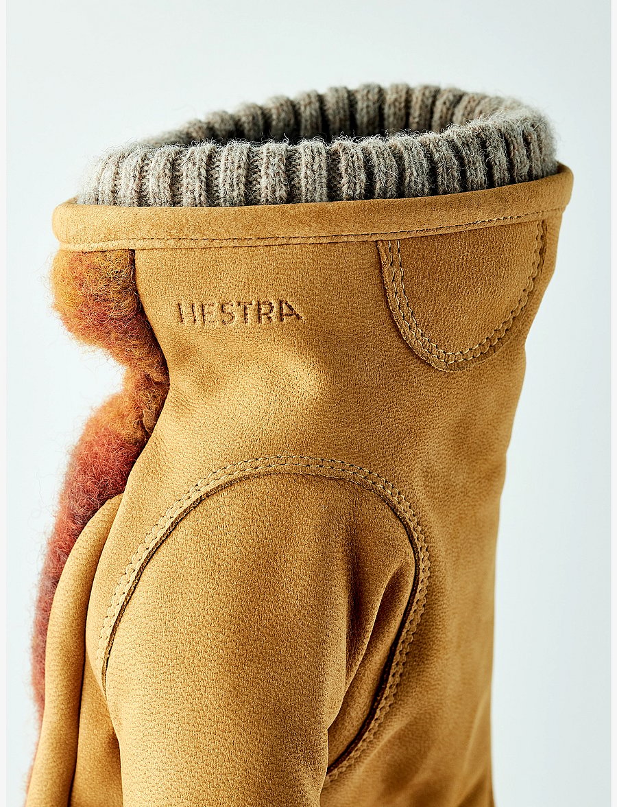 Hestra - Noah - fingervantar - mustard multi - 3
