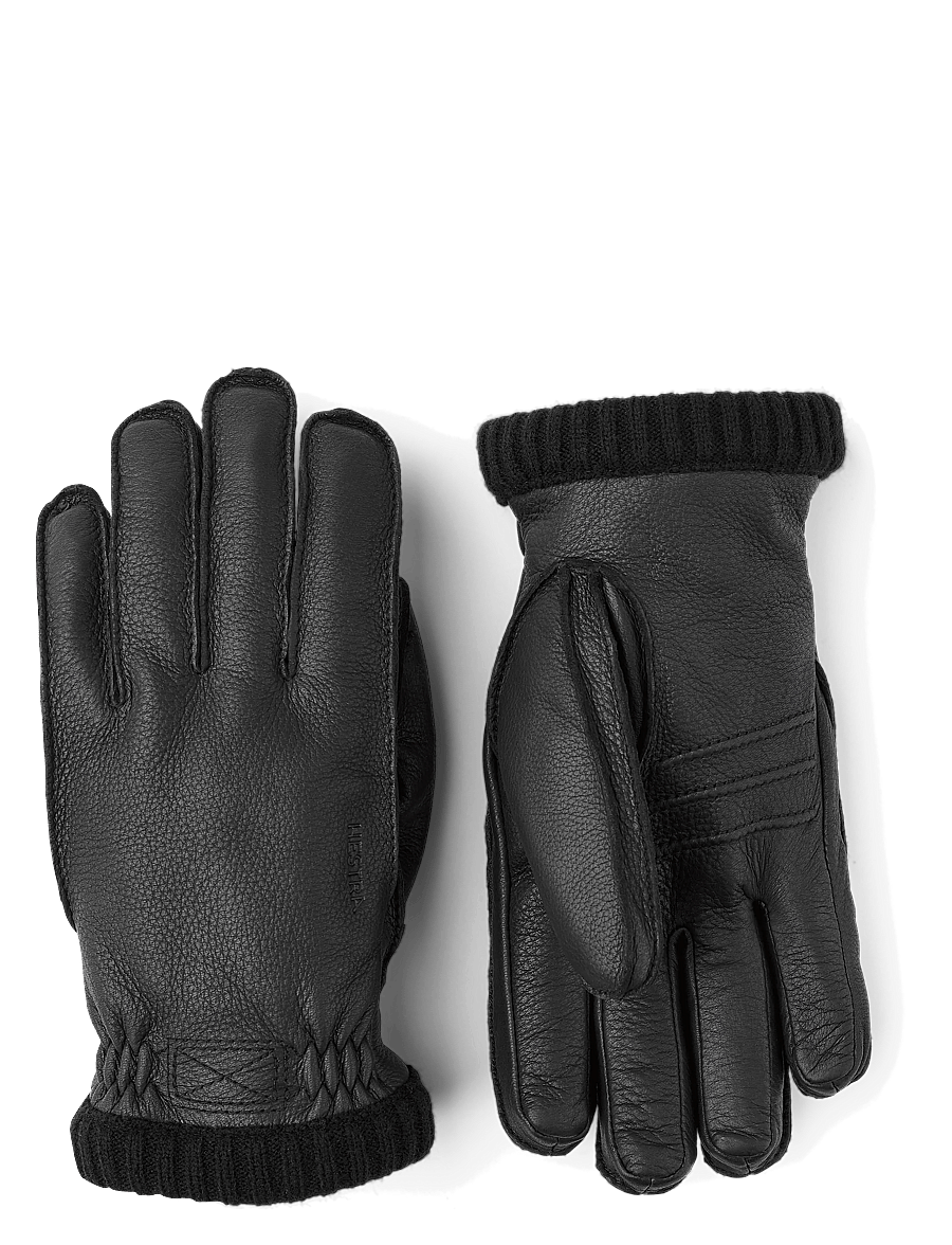 Hestra - Deerskin Primaloft Rib Cork - black - 0