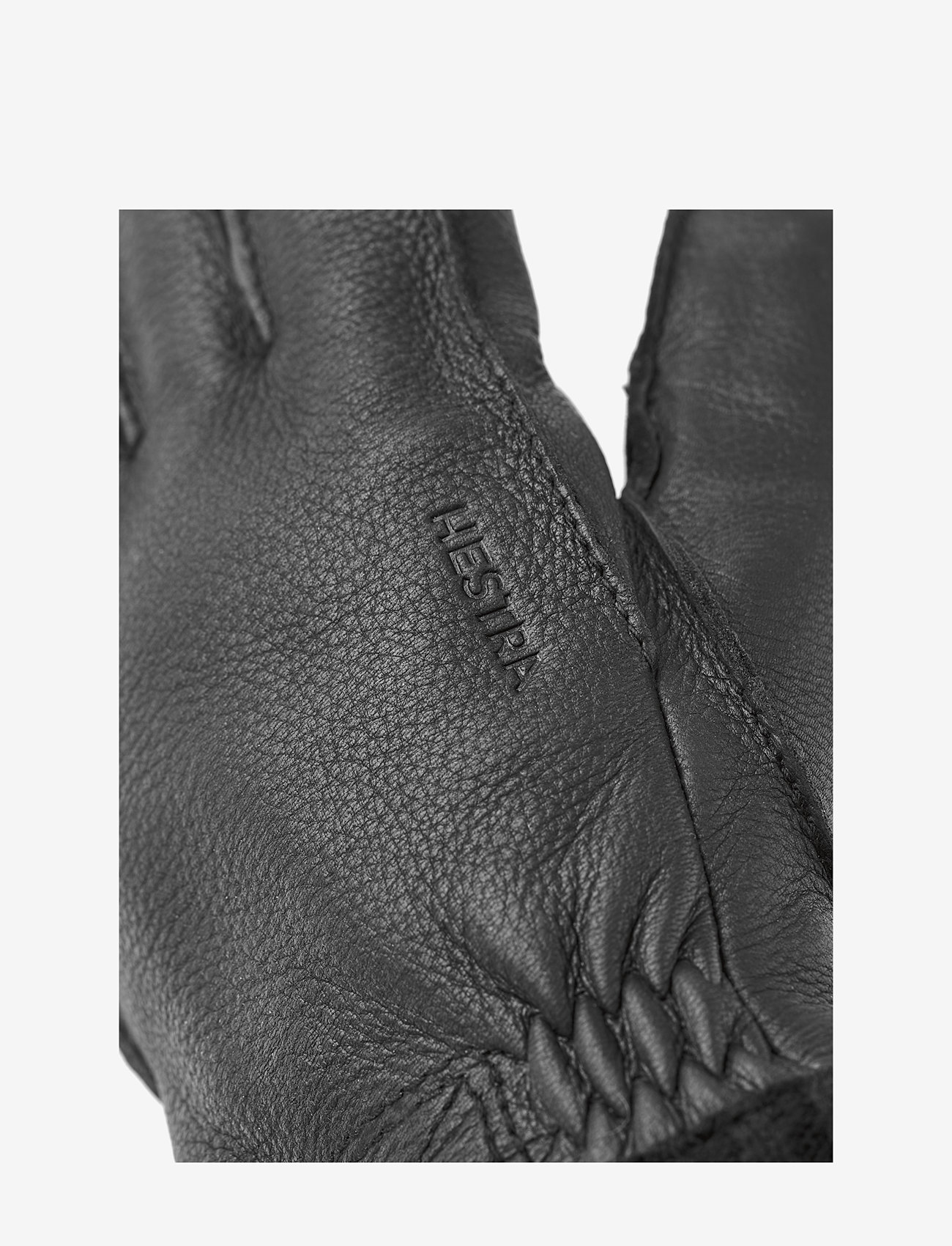 Hestra - Deerskin Primaloft Rib Dark brown - tillbehör - black - 1