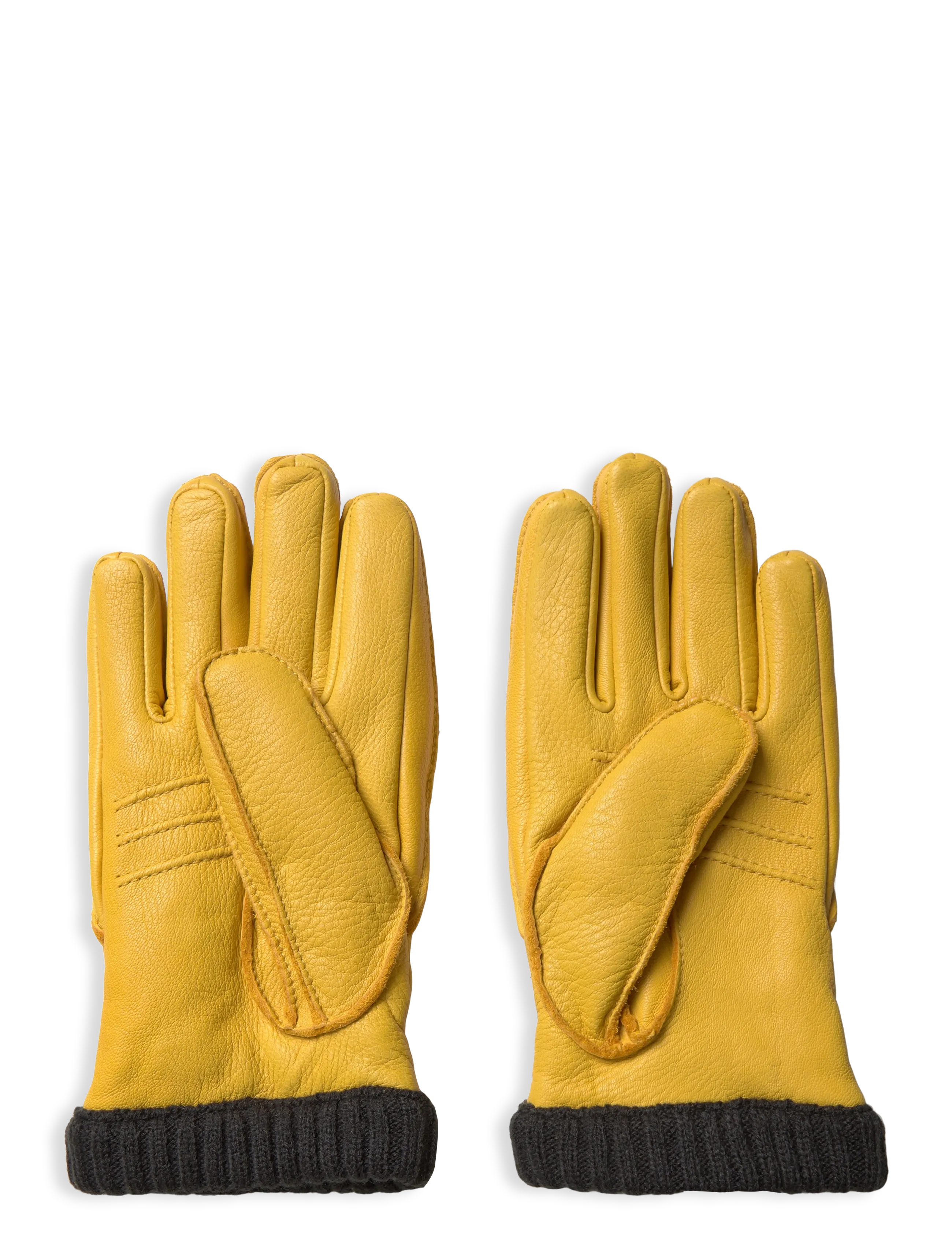 Hestra - Deerskin Primaloft Rib - fylgihlutir - natural yellow - 1